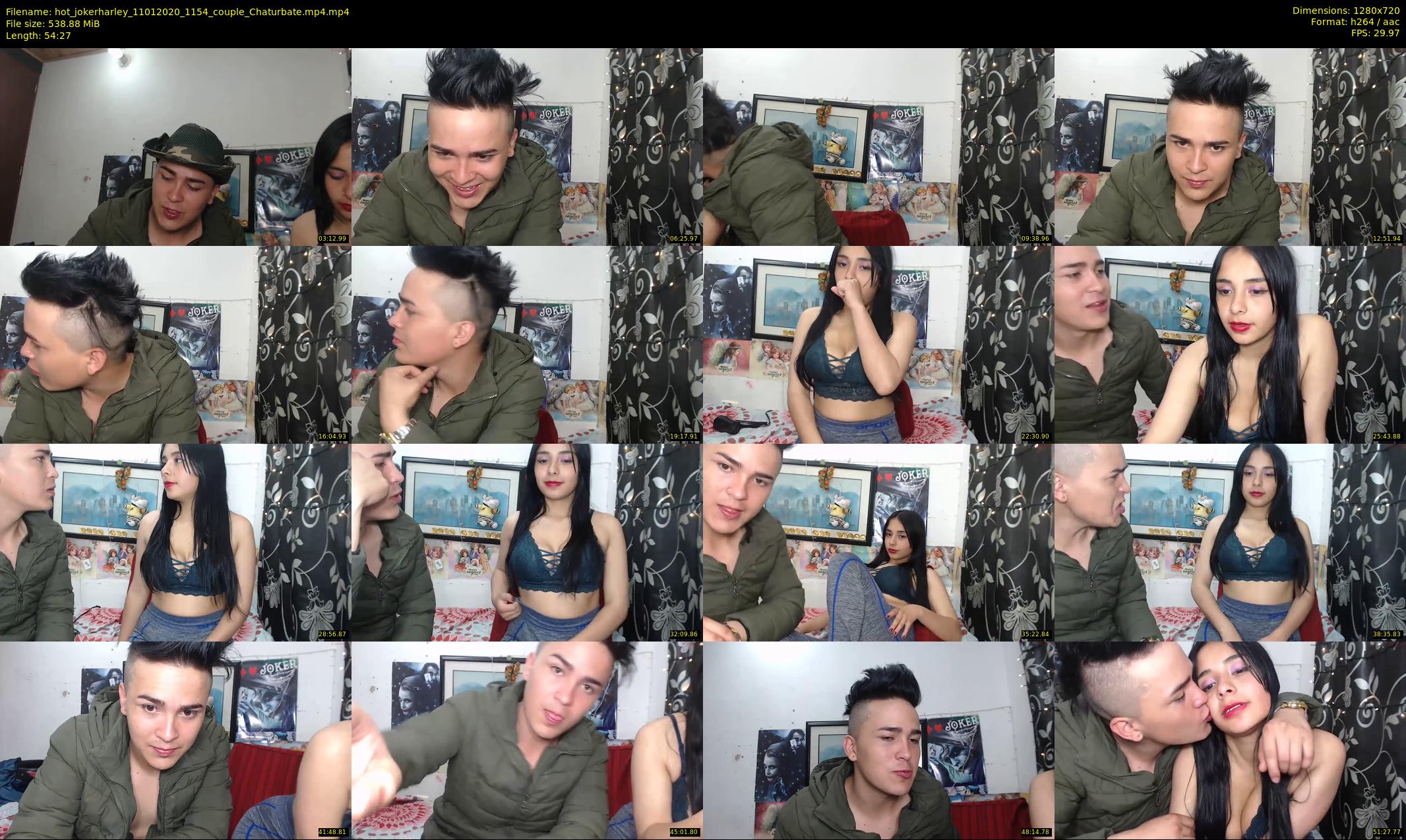 hot_jokerharley — 55 minute Chaturbate couple cam show recording, 720p, Jan 11, 2020