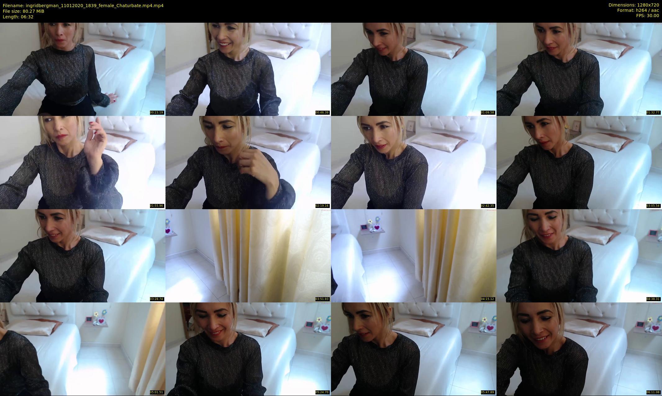 ingridbergman — 7 minute Chaturbate female cam show recording, 720p, Jan 11, 2020