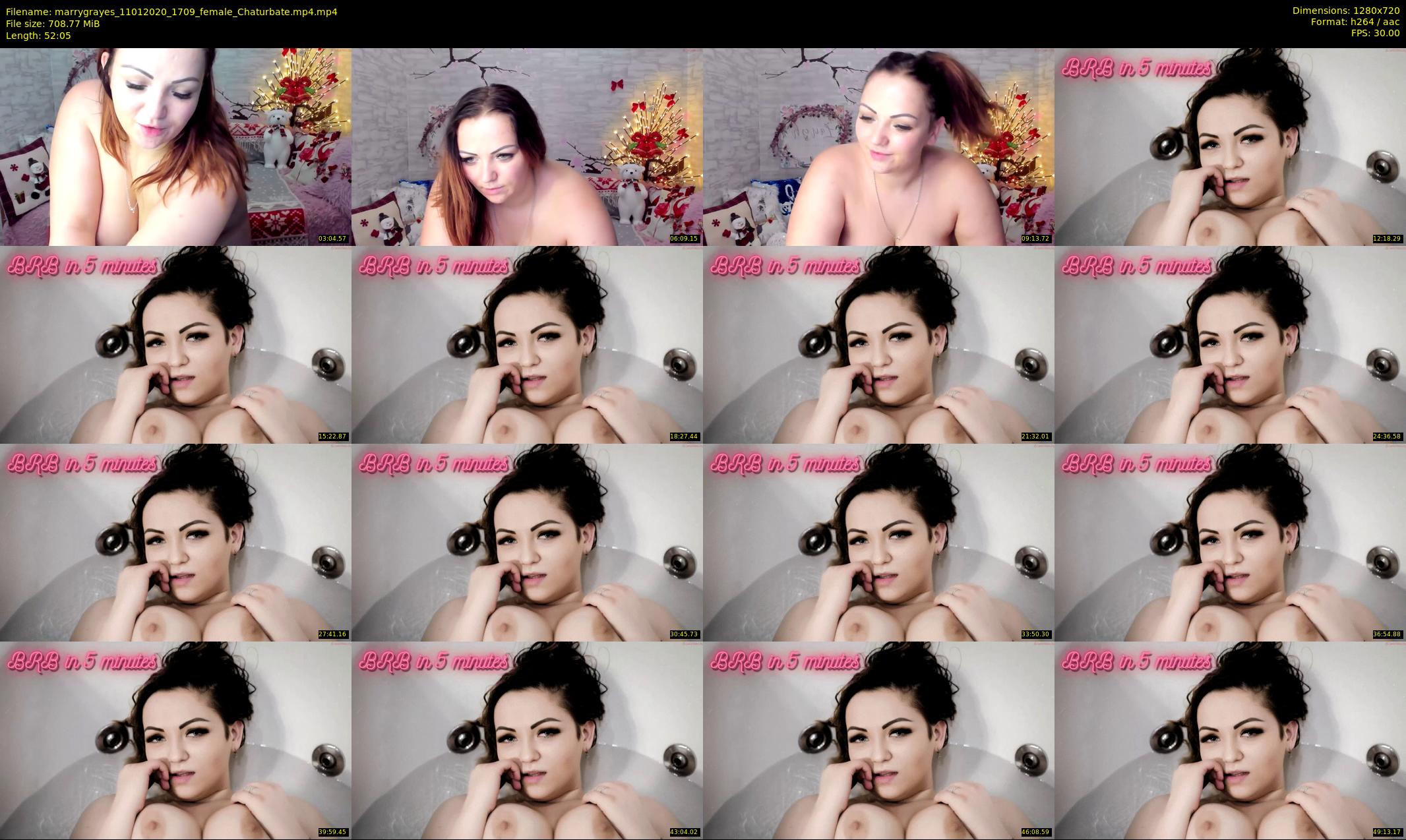 marrygrayes — 53 minute Chaturbate female cam show recording, 720p, Jan 11, 2020