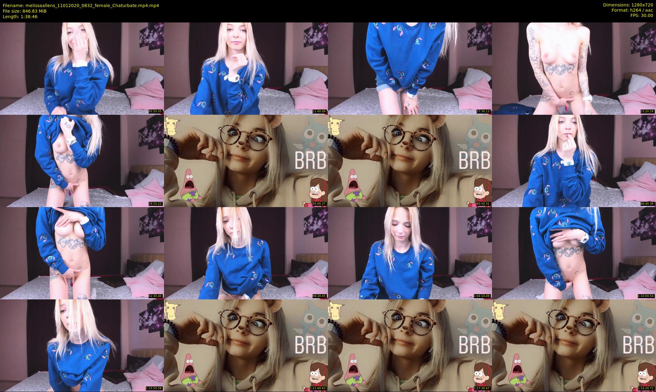 melissaallens — 99 minute Chaturbate female cam show recording, 720p, Jan 11, 2020