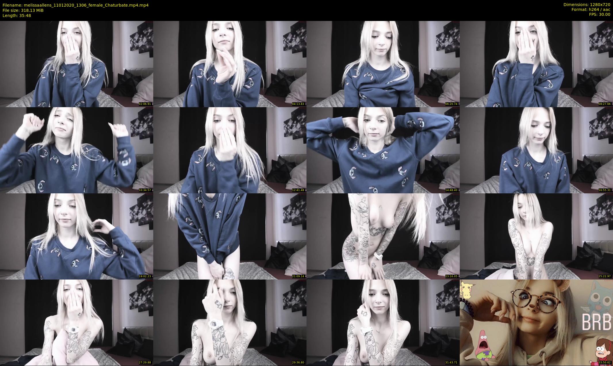 melissaallens — 36 minute Chaturbate female cam show recording, 720p, Jan 11, 2020