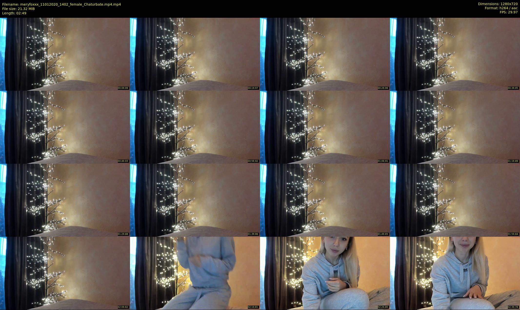 meryfoxxx — 3 minute Chaturbate female cam show recording, 720p, Jan 11, 2020