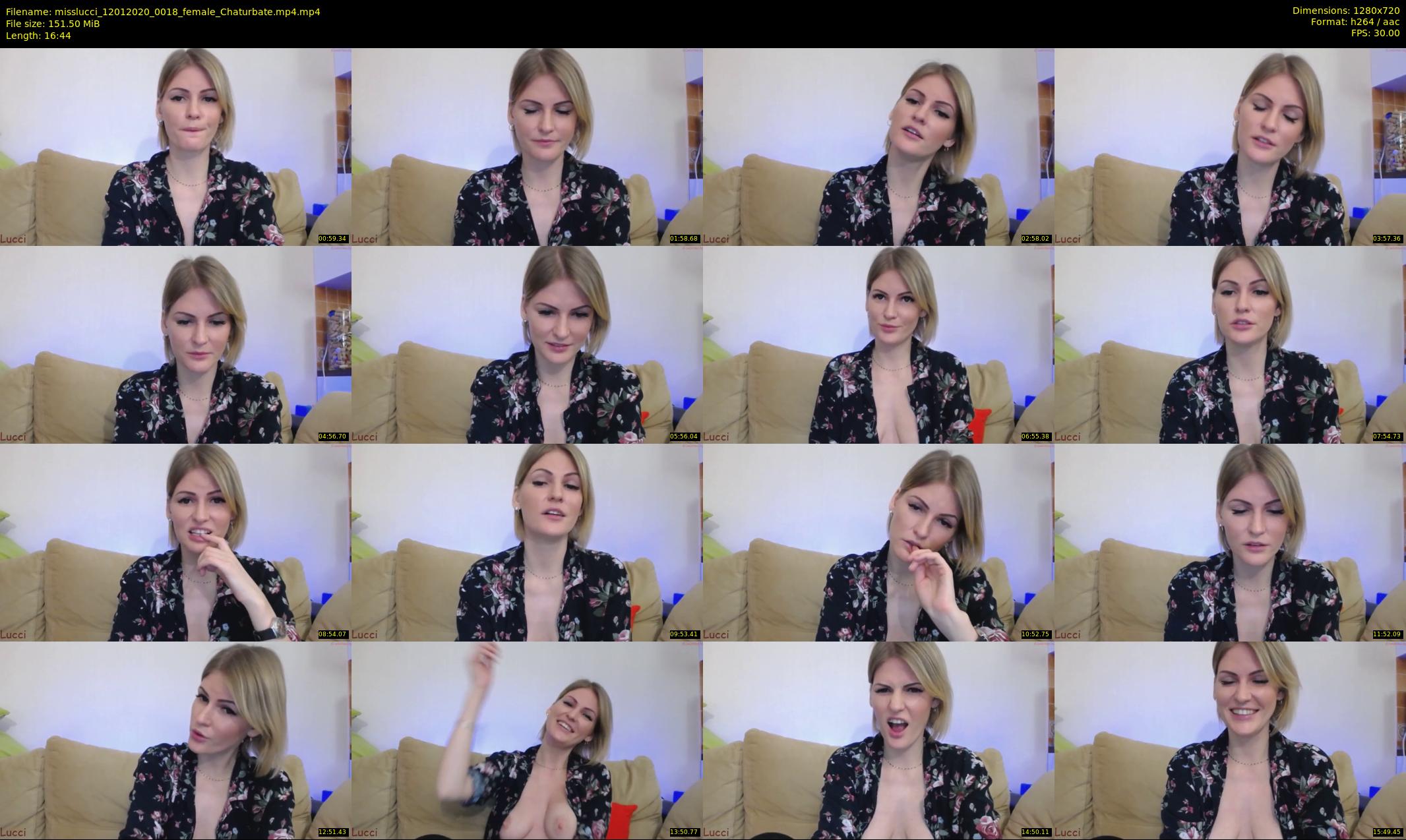 misslucci — 17 minute Chaturbate female cam show recording, 720p, Jan 12, 2020