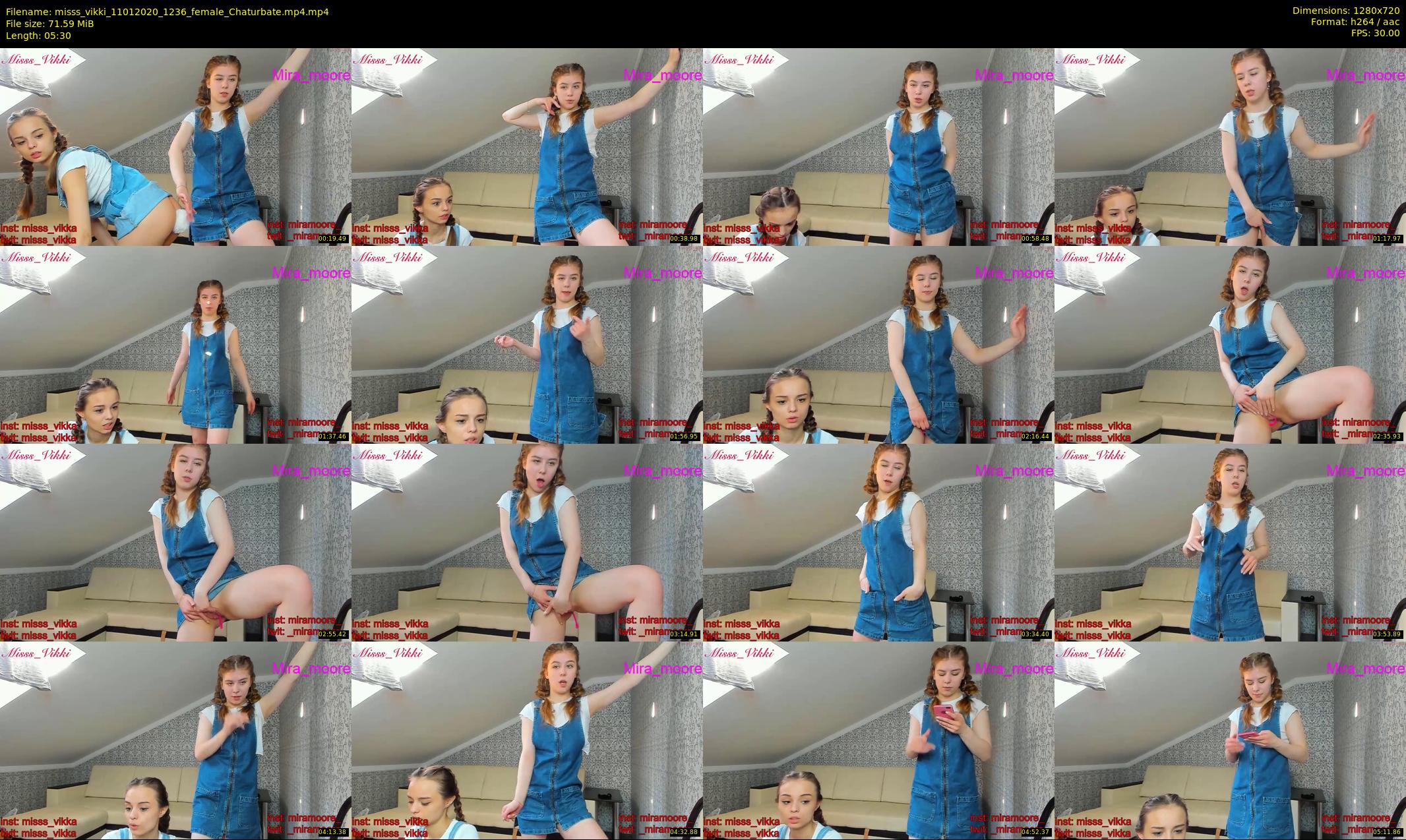misss_vikki — 6 minute Chaturbate female cam show recording, 720p, Jan 11, 2020