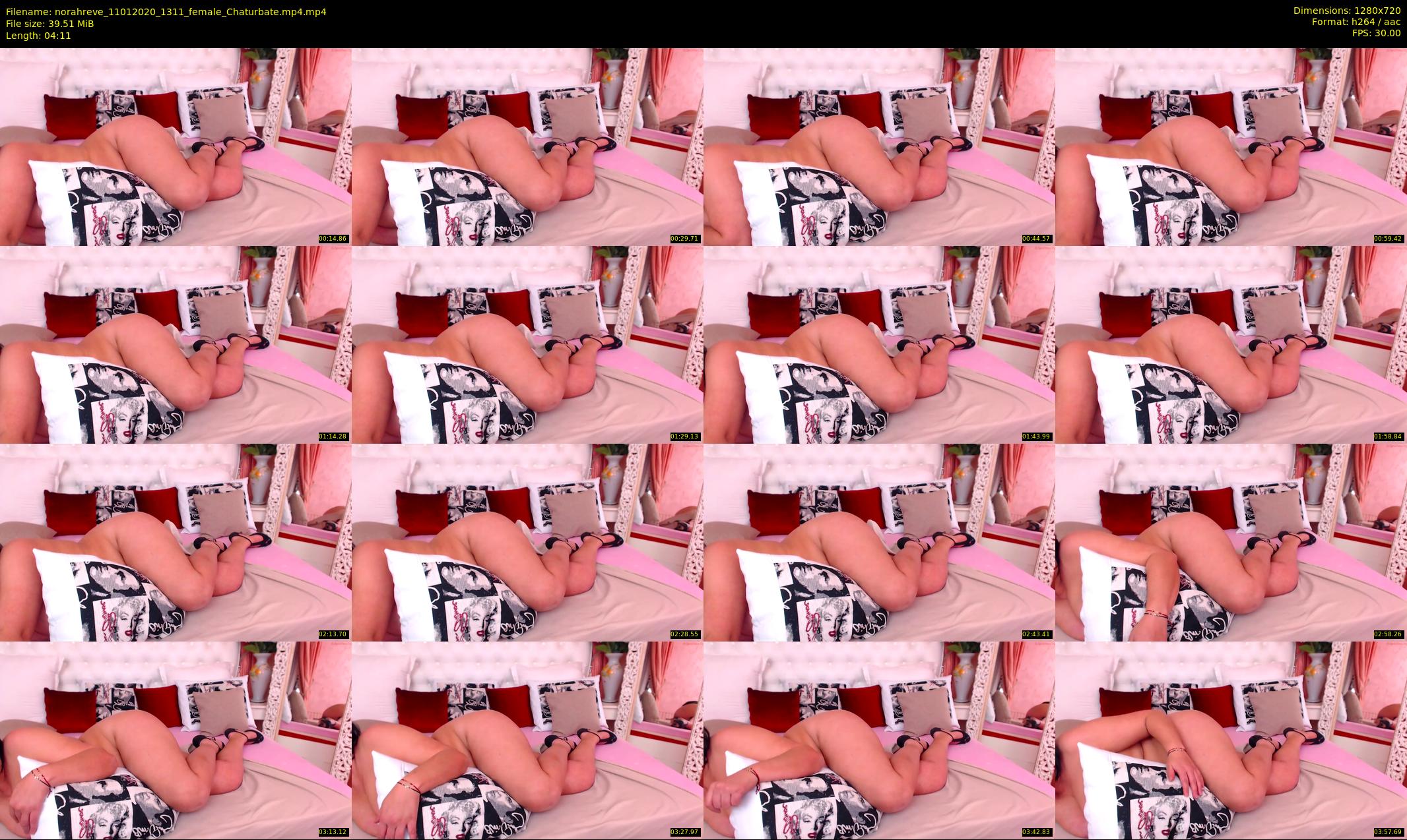 norahreve — 5 minute Chaturbate female cam show recording, 720p, Jan 11, 2020