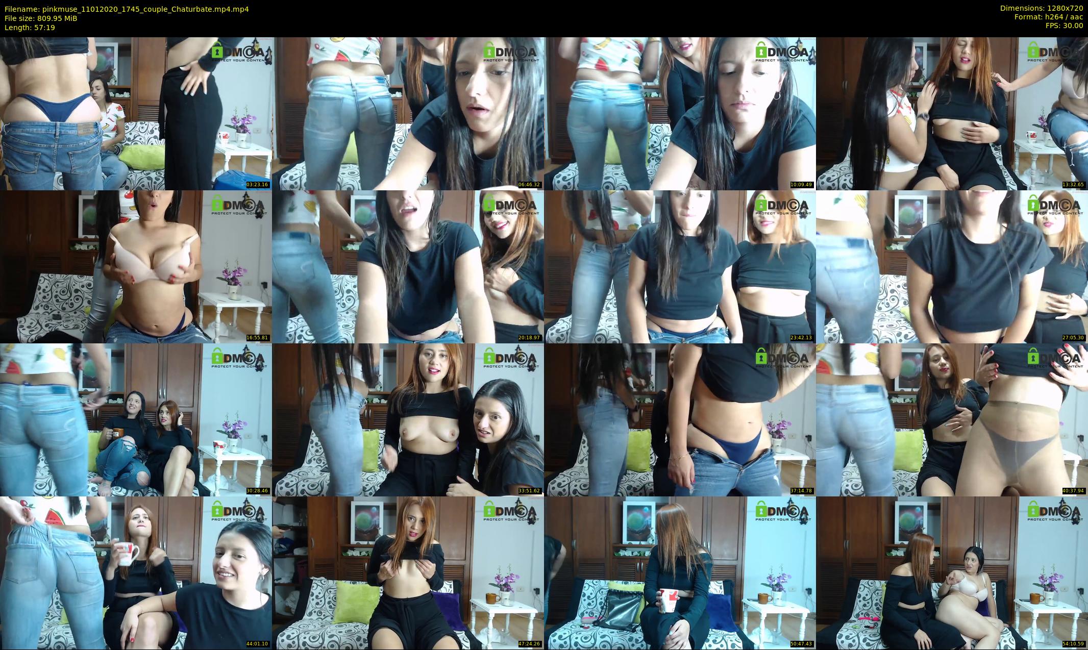 pinkmuse — 58 minute Chaturbate couple cam show recording, 720p, Jan 11, 2020