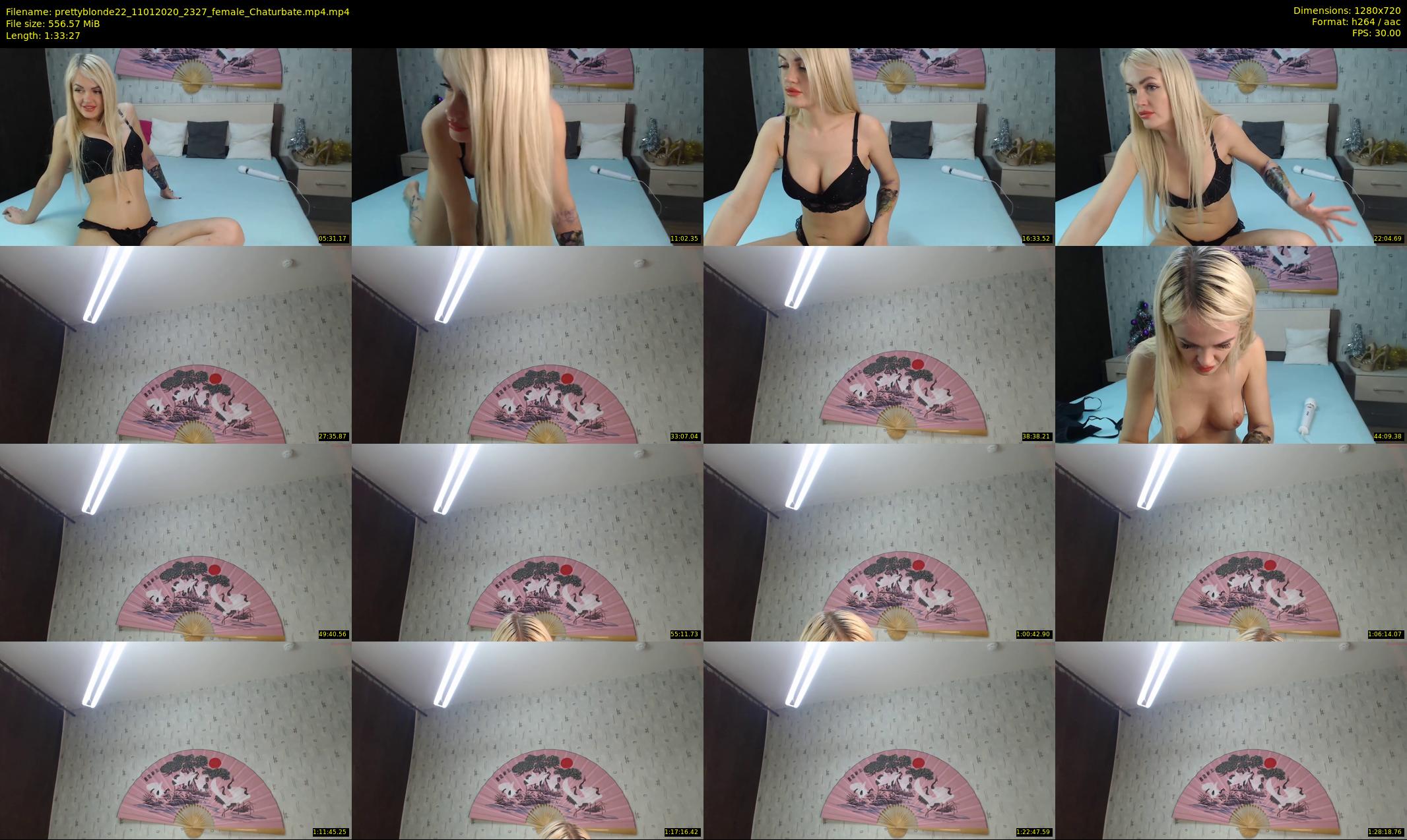 prettyblonde22 — 94 minute Chaturbate female cam show recording, 720p, Jan 11, 2020