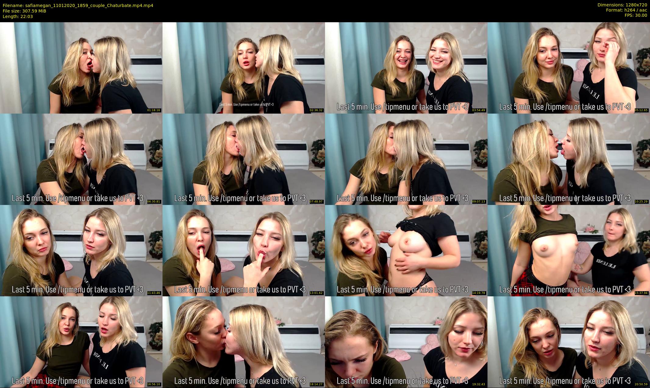 safiamegan — 23 minute Chaturbate couple cam show recording, 720p, Jan 11, 2020