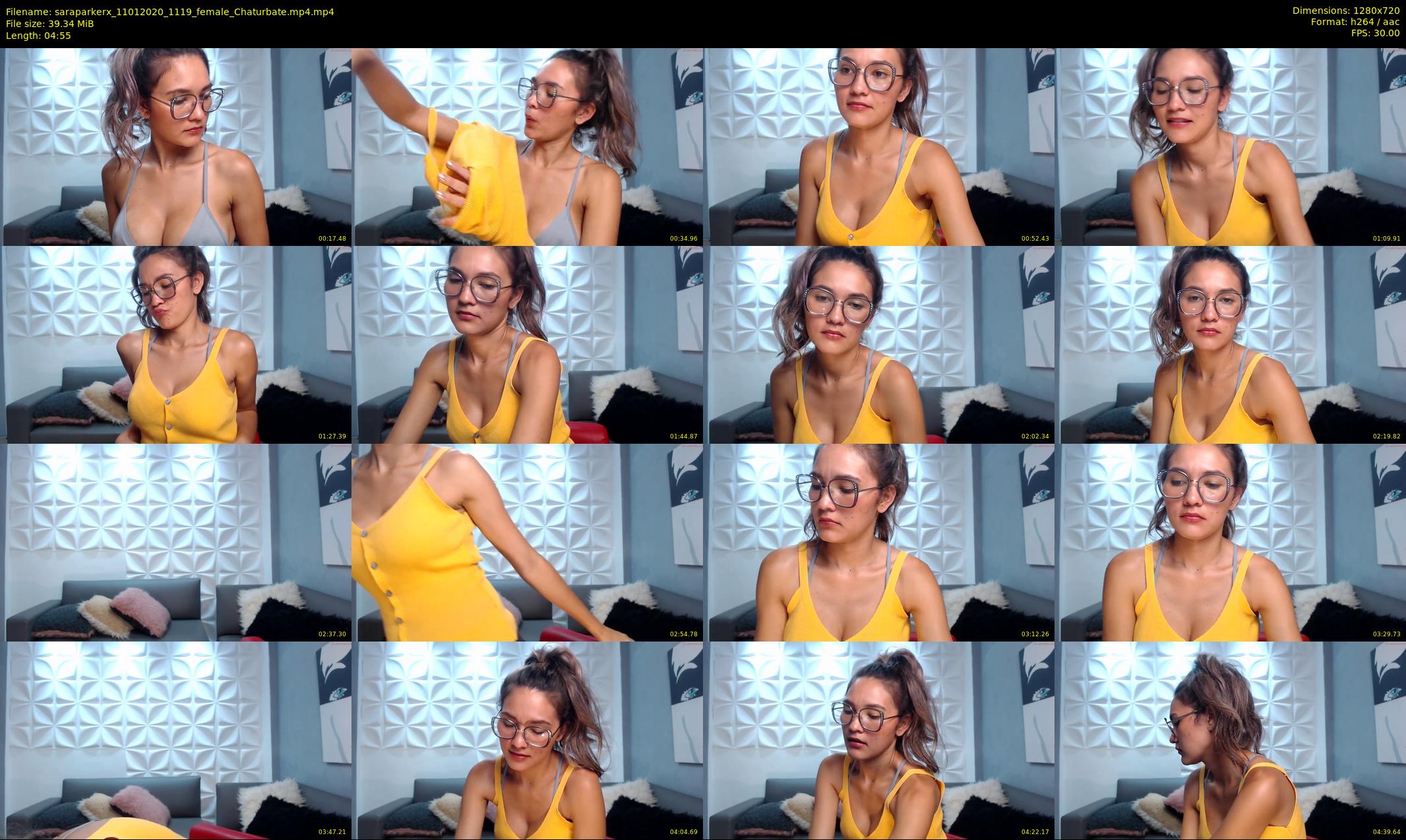 saraparkerx — 5 minute Chaturbate female cam show recording, 720p, Jan 11, 2020