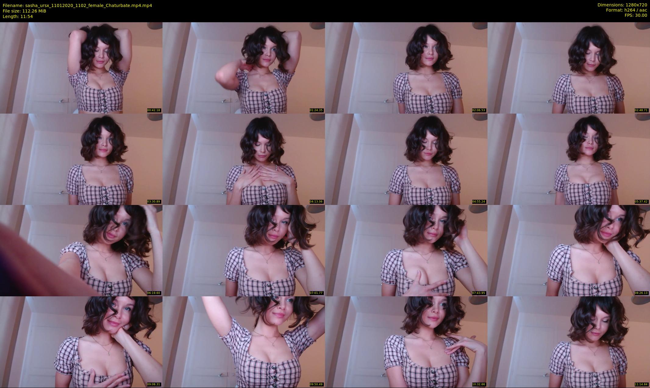 sasha_ursx — 12 minute Chaturbate female cam show recording, 720p, Jan 11, 2020