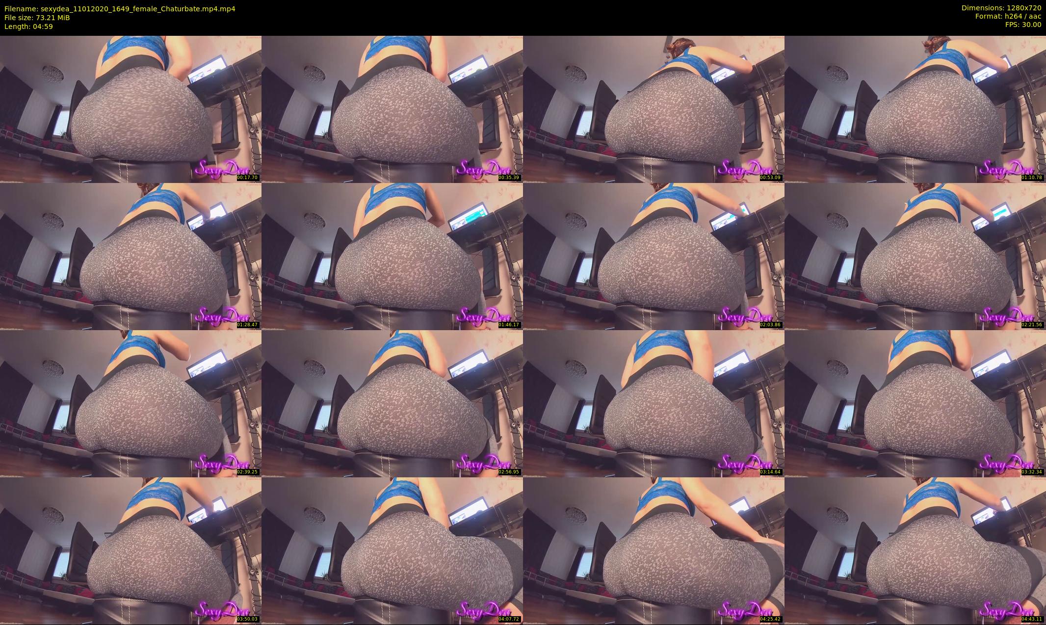 sexydea — 5 minute Chaturbate female cam show recording, 720p, Jan 11, 2020