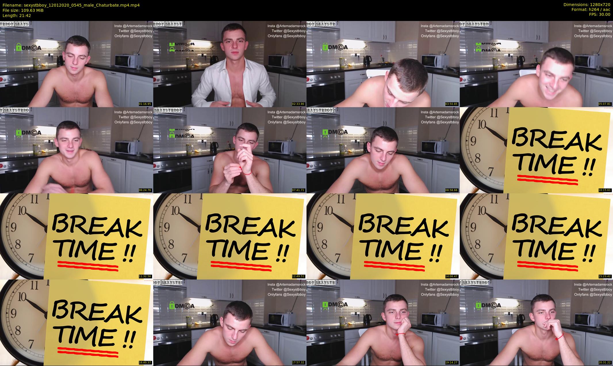 sexystbboy — 22 minute Chaturbate male cam show recording, 720p, Jan 12, 2020