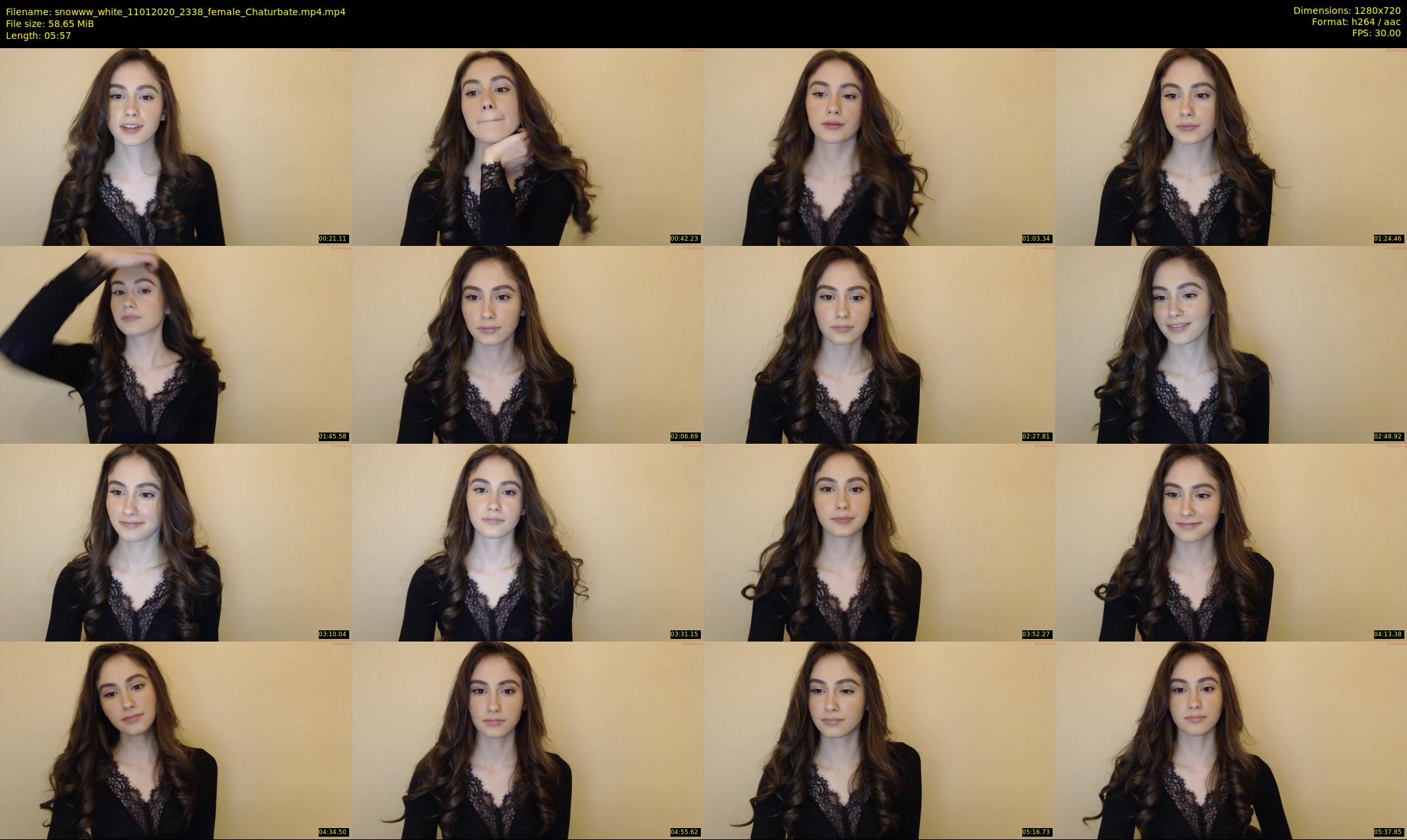 snowww_white — 6 minute Chaturbate female cam show recording, 720p, Jan 11, 2020