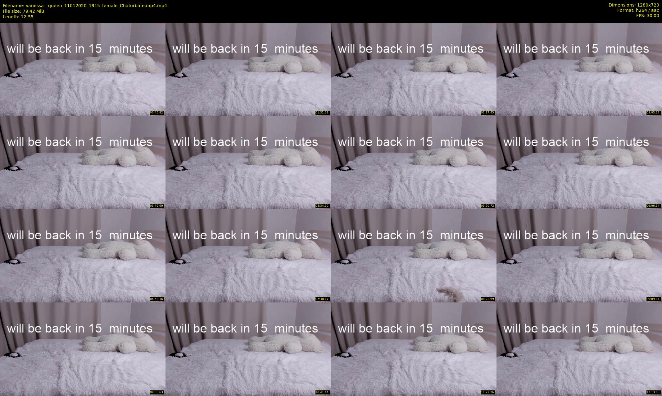 vanessa__queen — 13 minute Chaturbate female cam show recording, 720p, Jan 11, 2020