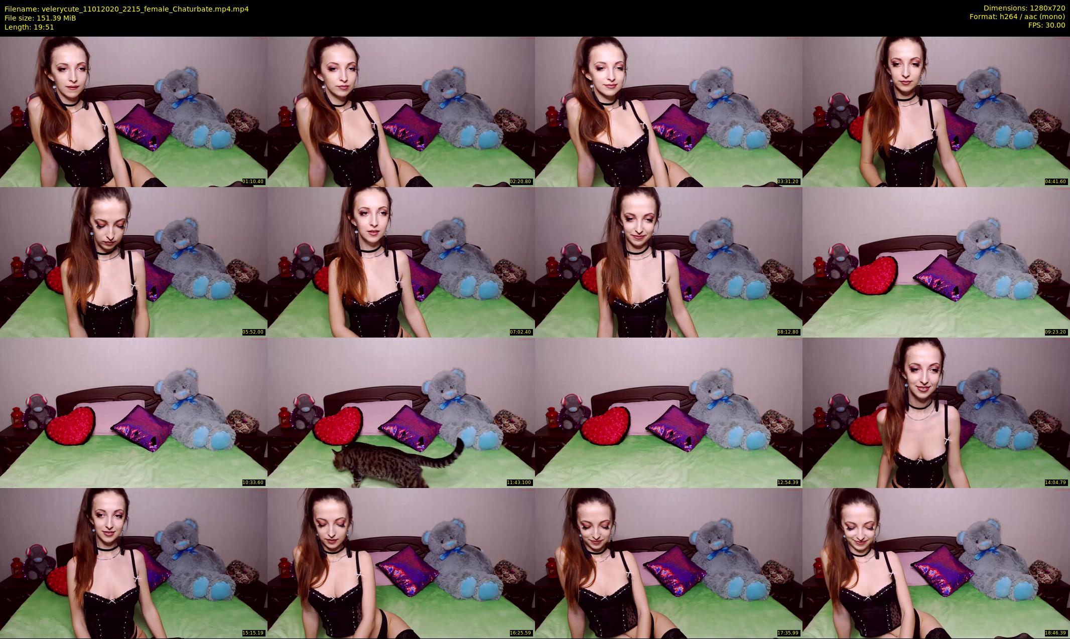 velerycute — 20 minute Chaturbate female cam show recording, 720p, Jan 11, 2020
