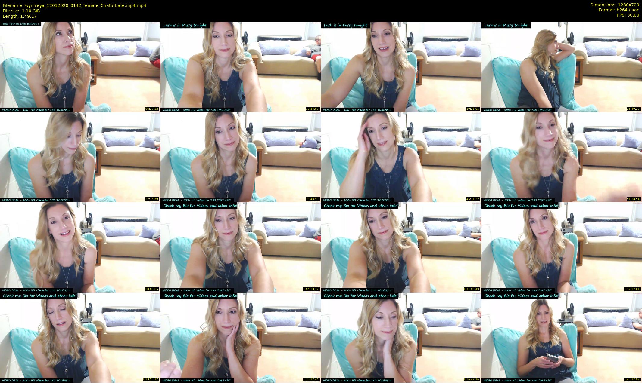 wynfreya — 110 minute Chaturbate female cam show recording, 720p, Jan 12, 2020
