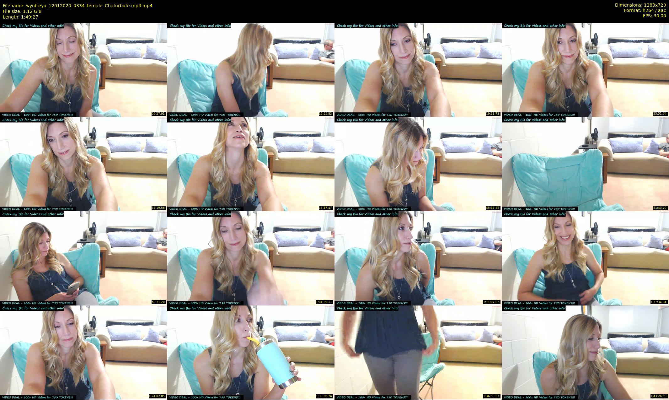 wynfreya — 110 minute Chaturbate female cam show recording, 720p, Jan 12, 2020