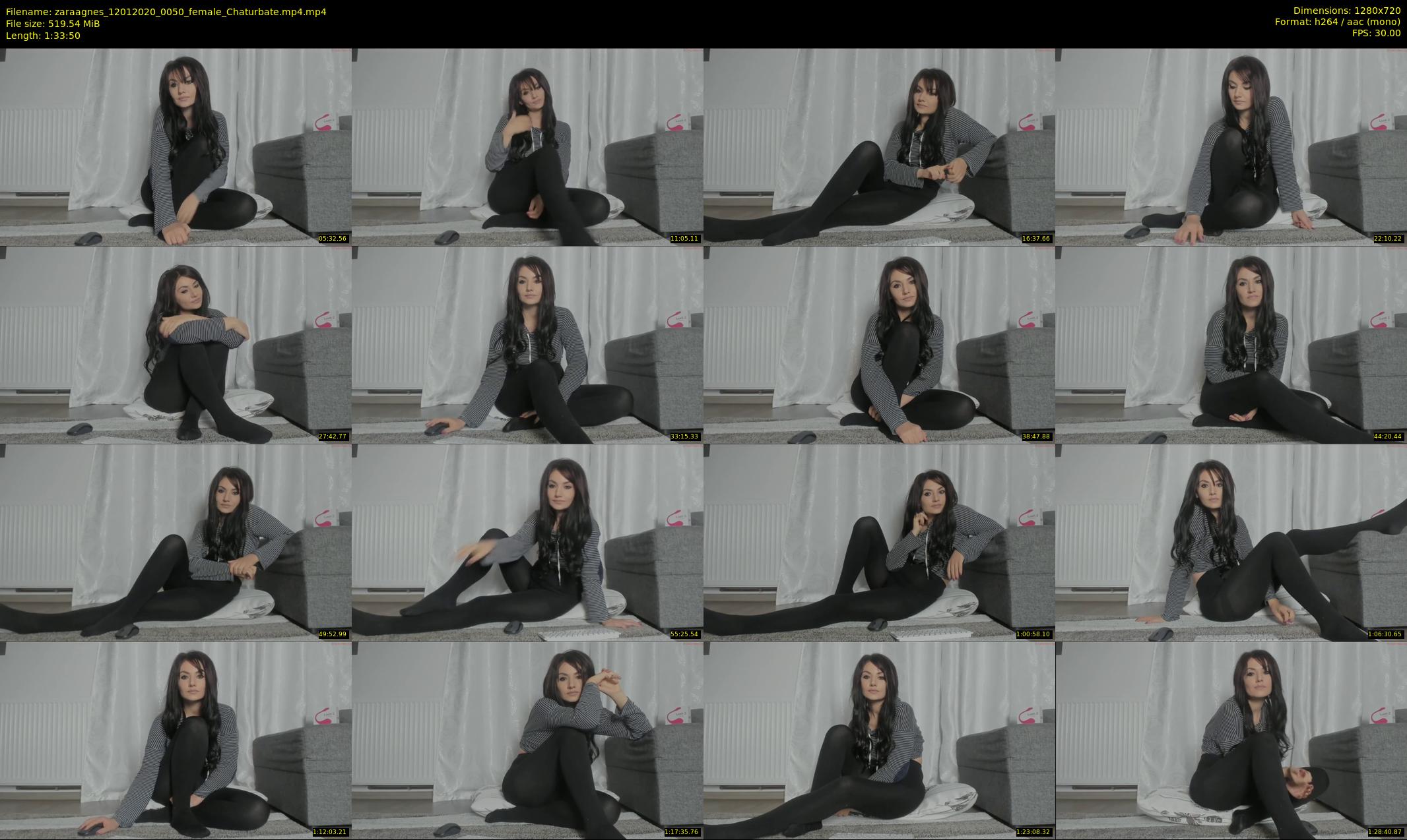 zaraagnes — 94 minute Chaturbate female cam show recording, 720p, Jan 12, 2020