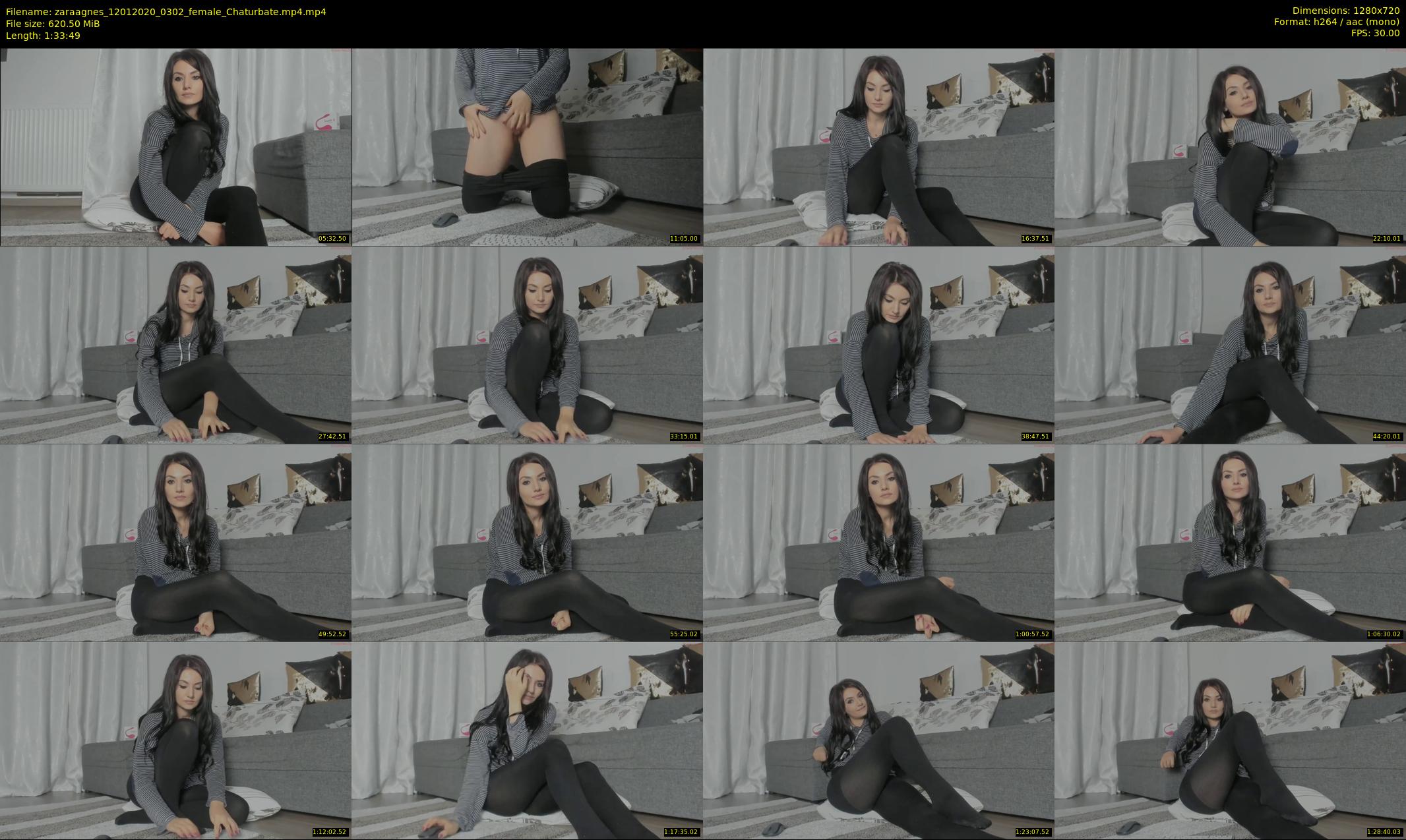 zaraagnes — 94 minute Chaturbate female cam show recording, 720p, Jan 12, 2020