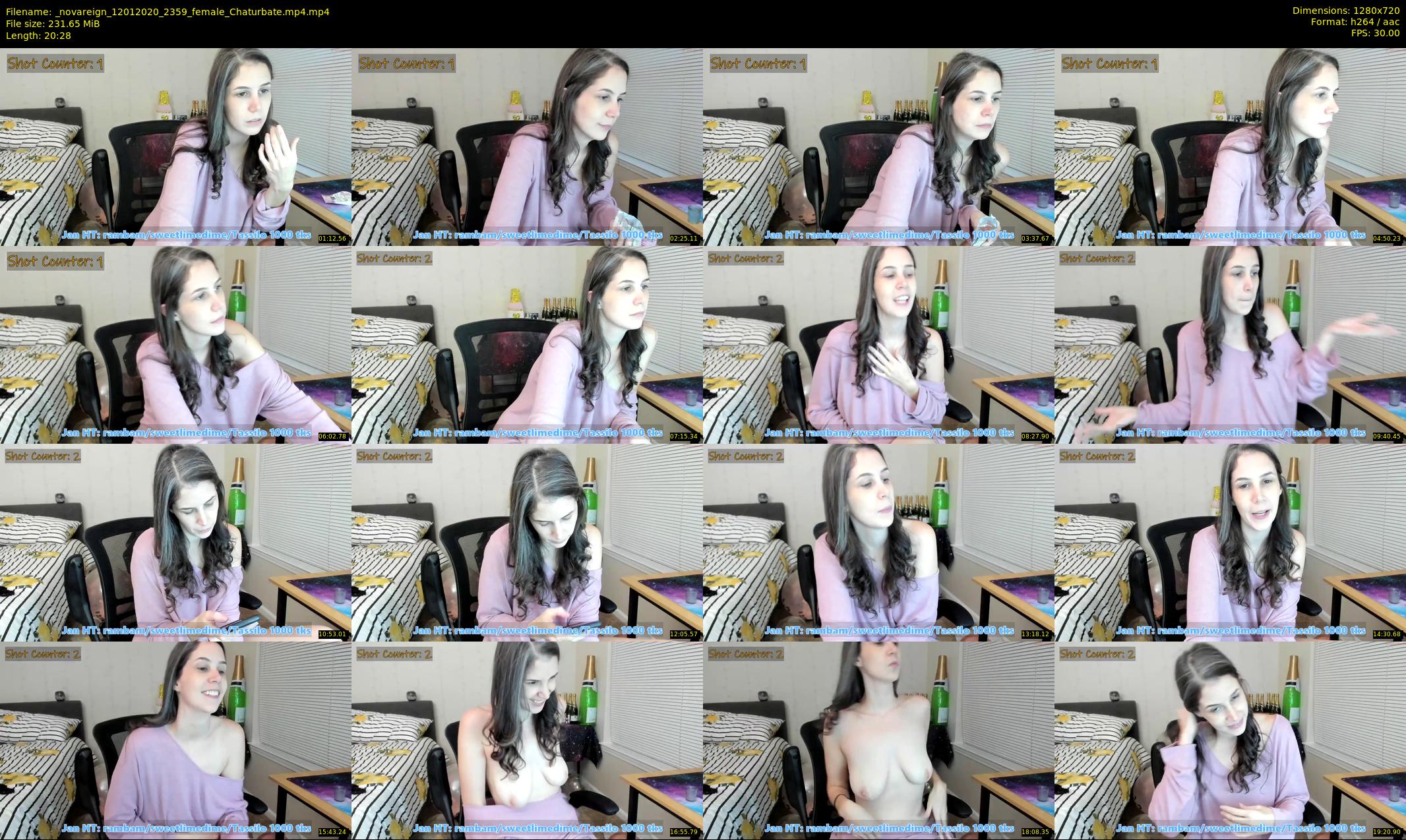_novareign — 21 minute Chaturbate female cam show recording, 720p, Jan 12, 2020