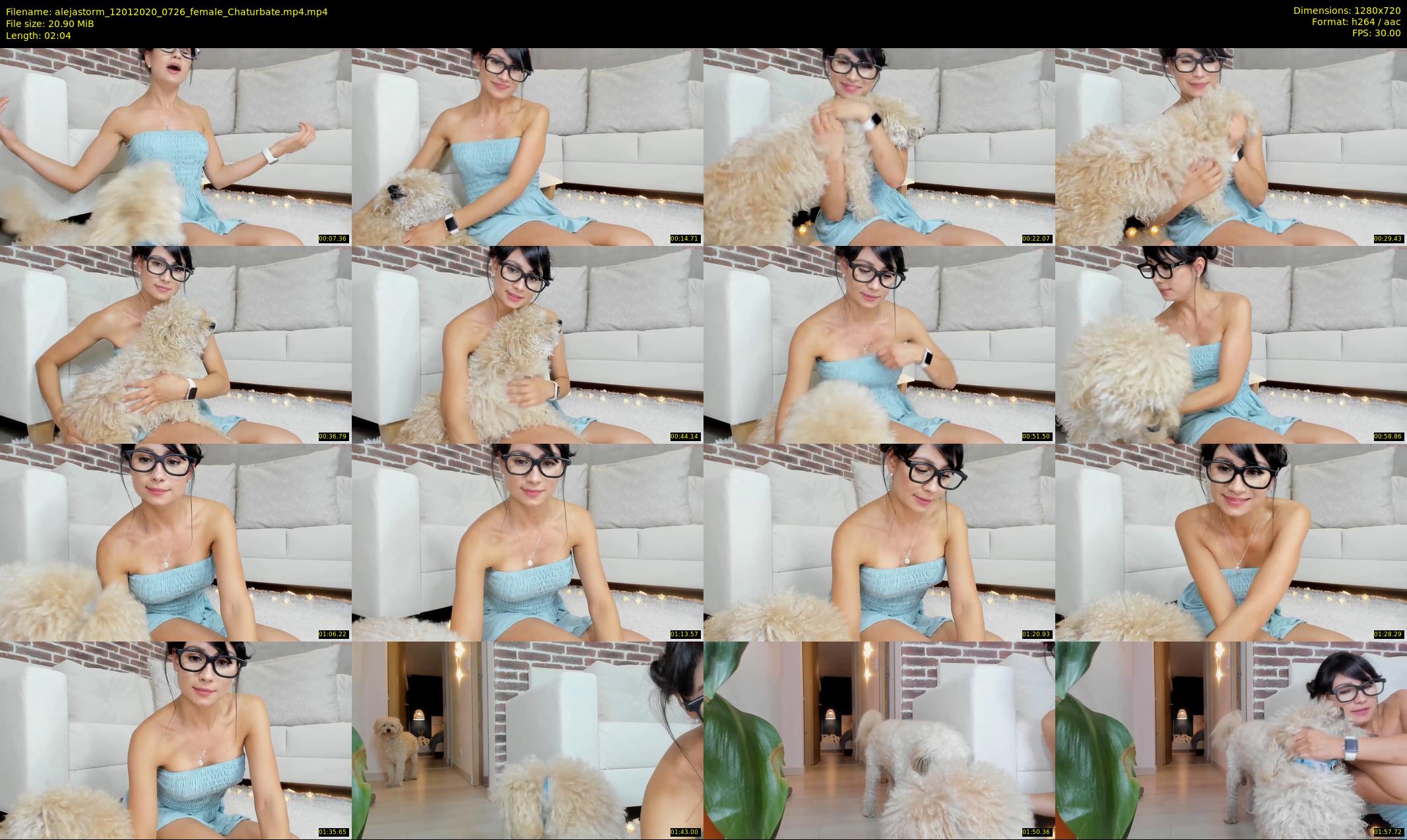 alejastorm — 3 minute Chaturbate female cam show recording, 720p, Jan 12, 2020
