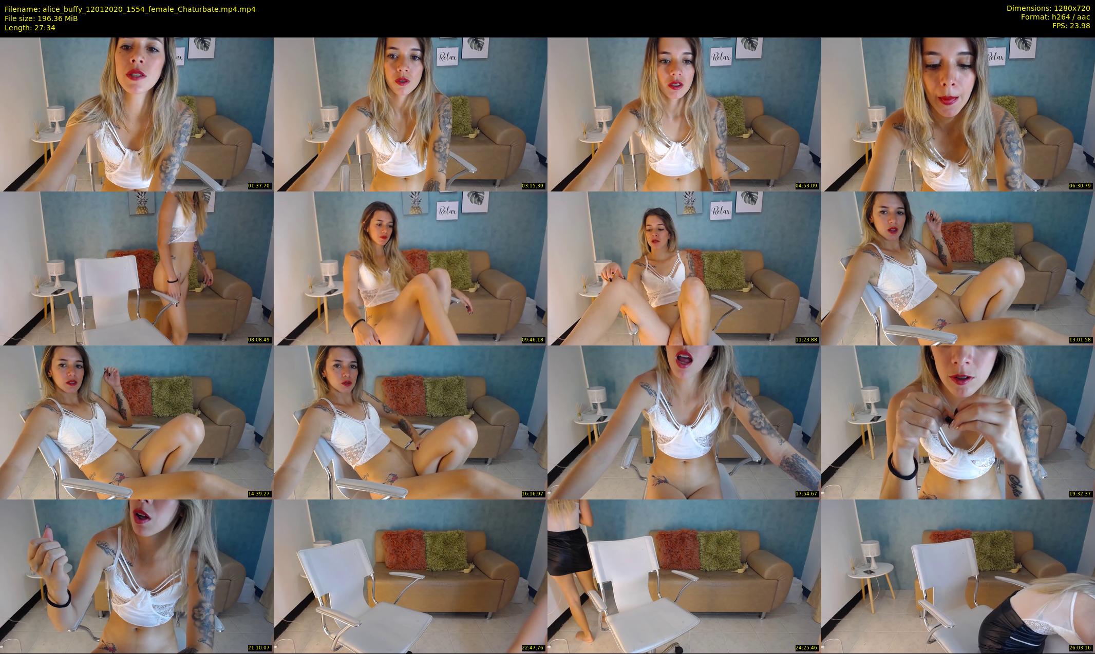 alice_buffy — 28 minute Chaturbate female cam show recording, 720p, Jan 12, 2020