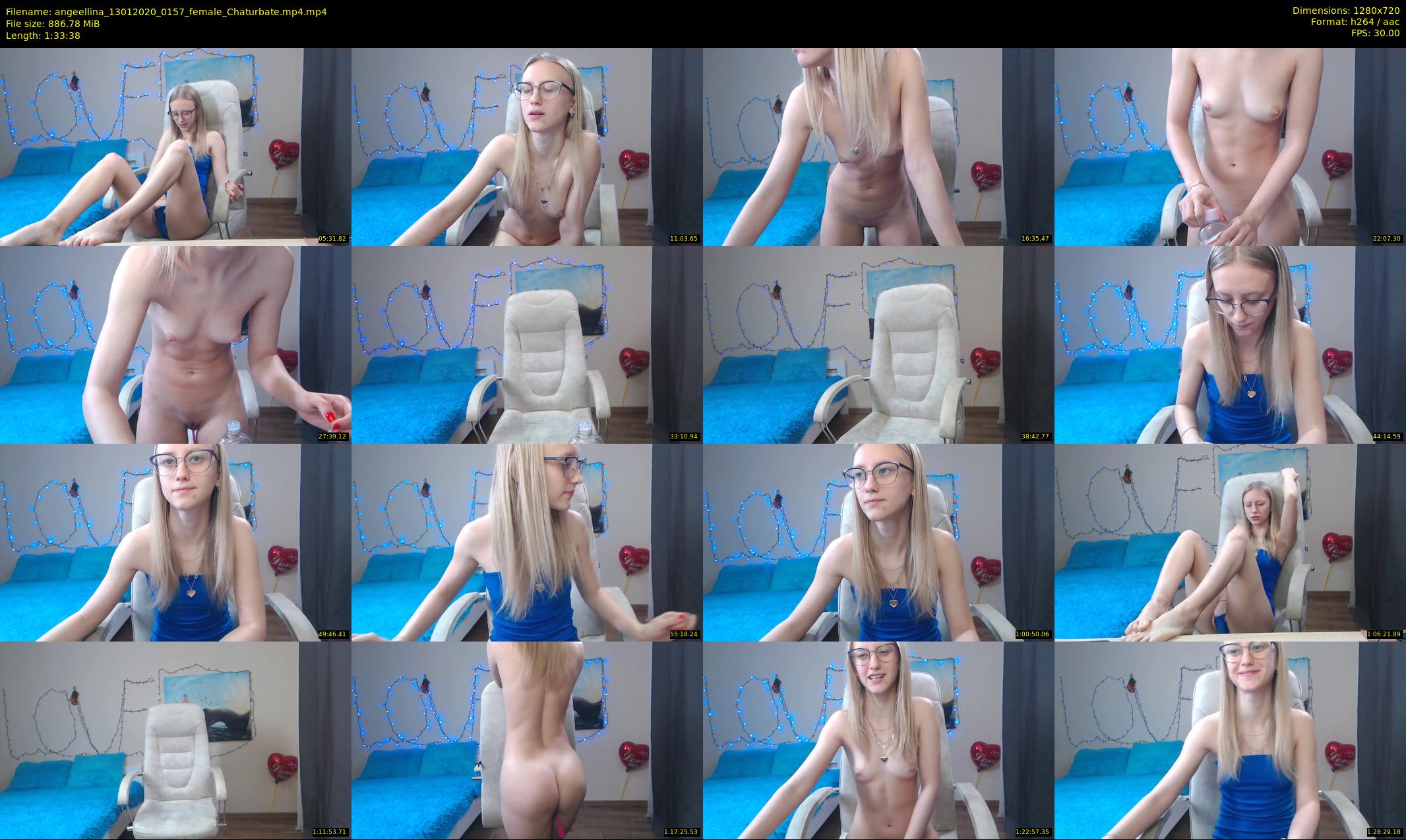 angeellina — 94 minute Chaturbate female cam show recording, 720p, Jan 13, 2020