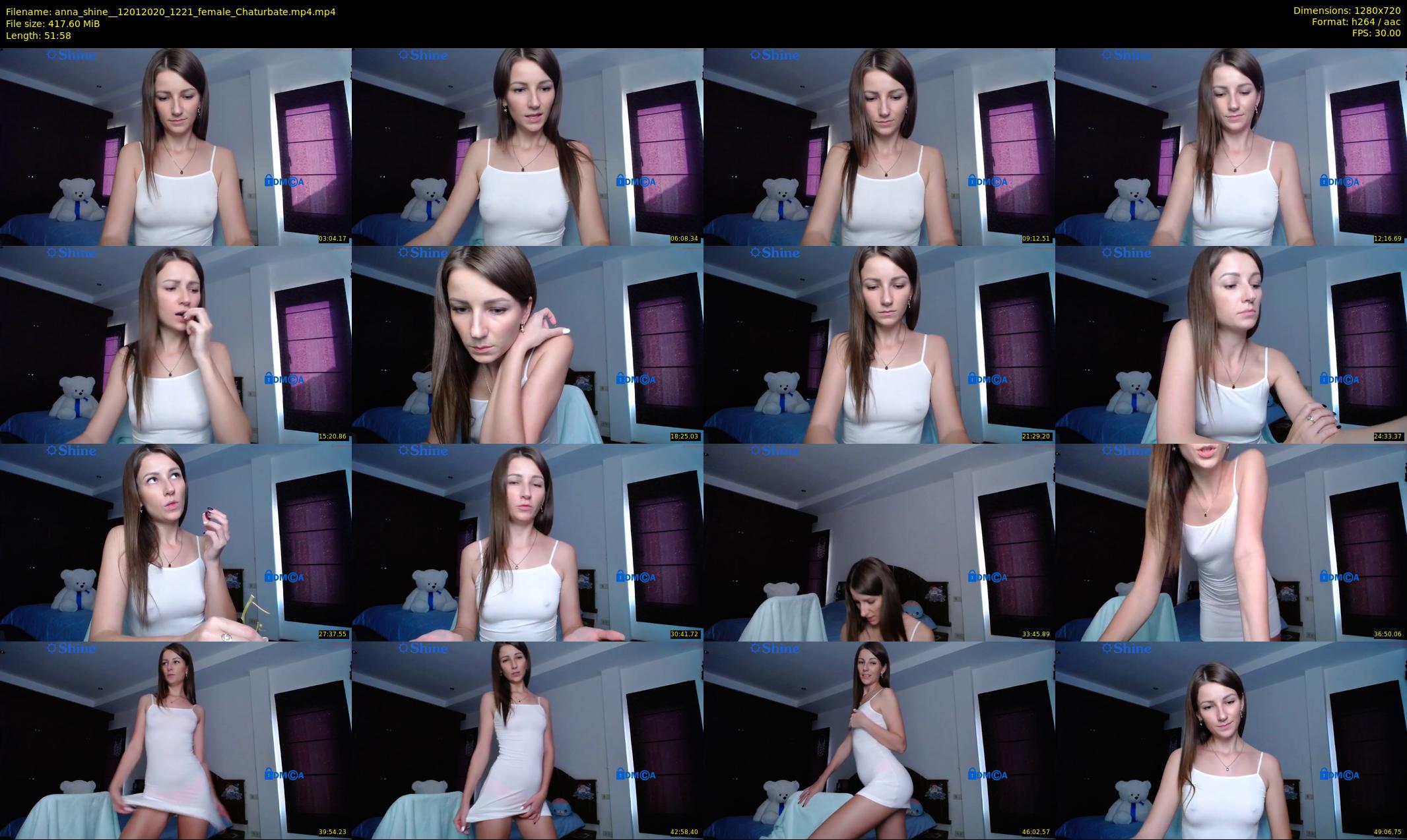 anna_shine_ — 52 minute Chaturbate female cam show recording, 720p, Jan 12, 2020