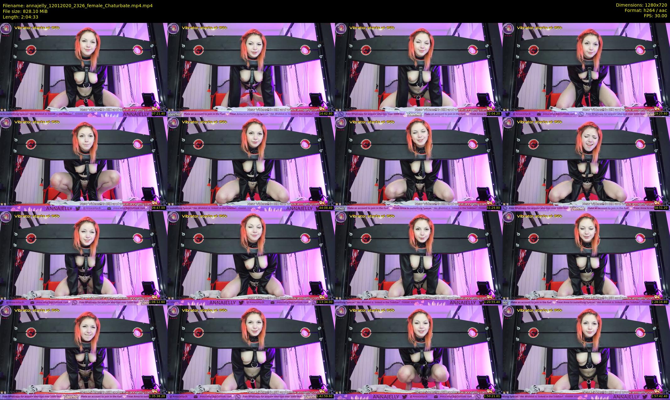 annajelly — 125 minute Chaturbate couple cam show recording, 720p, Jan 12, 2020