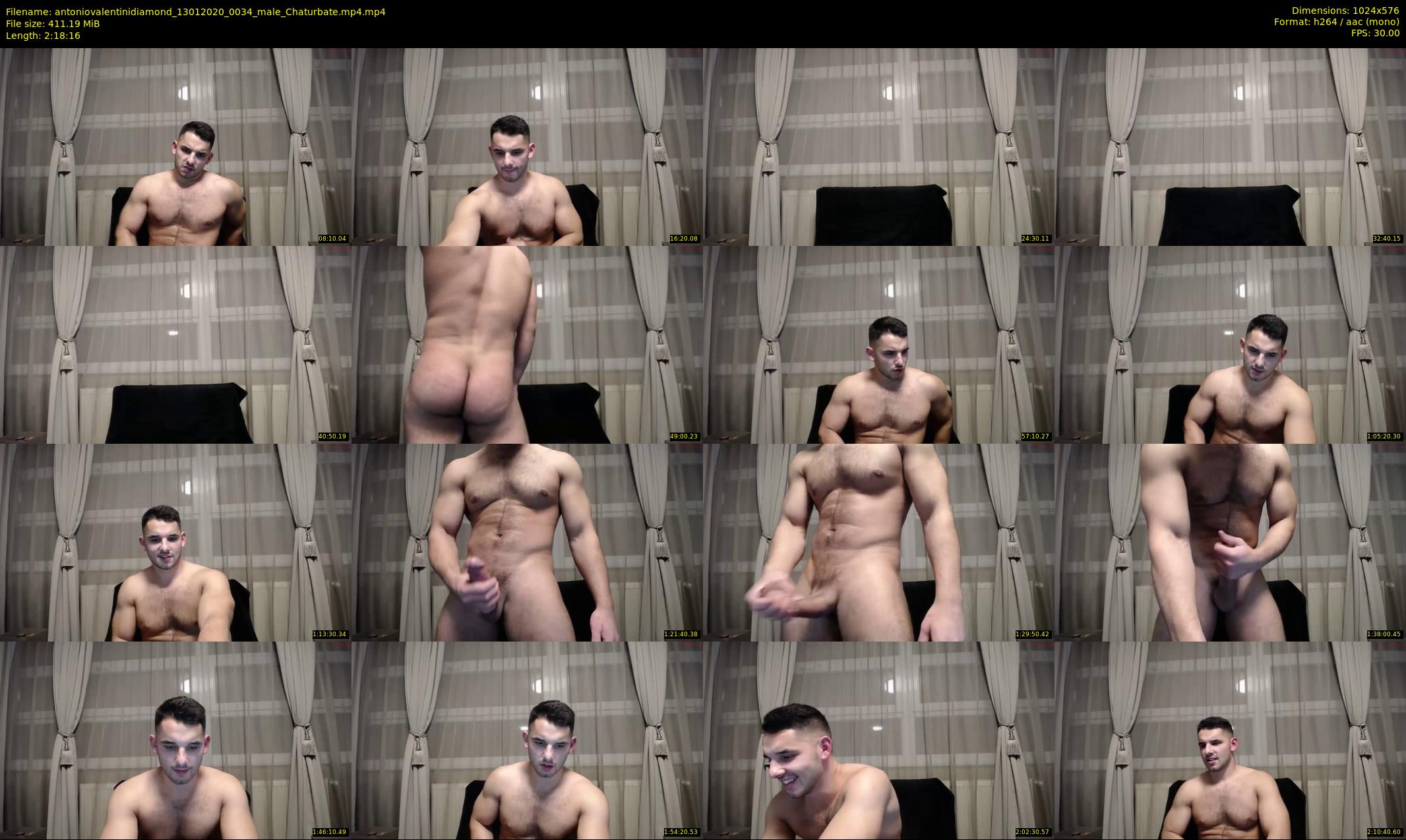 antoniovalentinidiamond — 139 minute Chaturbate male cam show recording, 480p, Jan 13, 2020