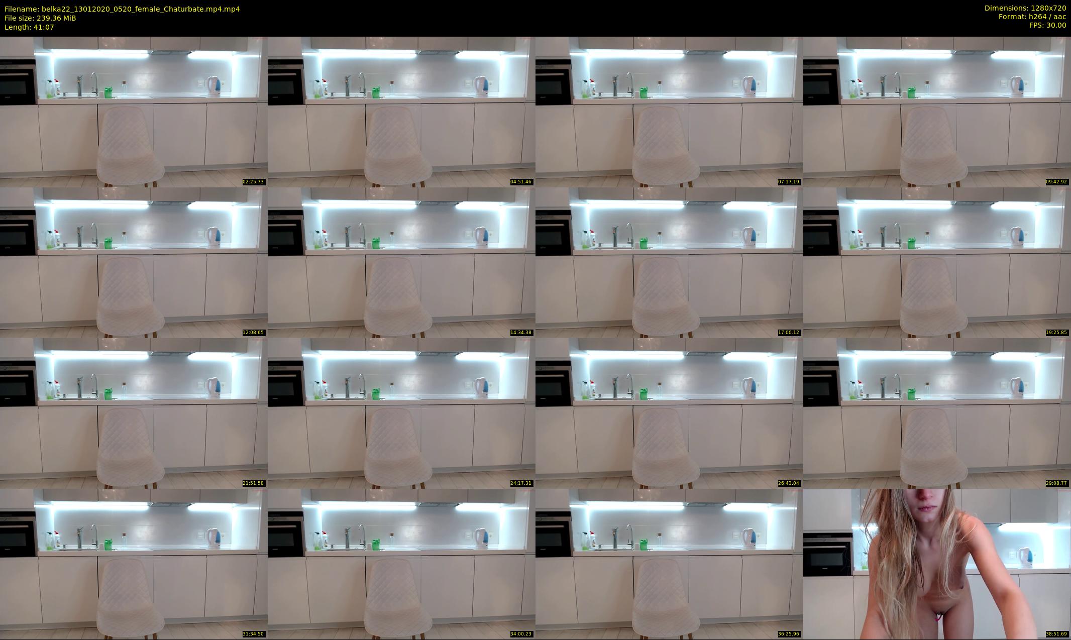 belka22 — 42 minute Chaturbate female cam show recording, 720p, Jan 13, 2020