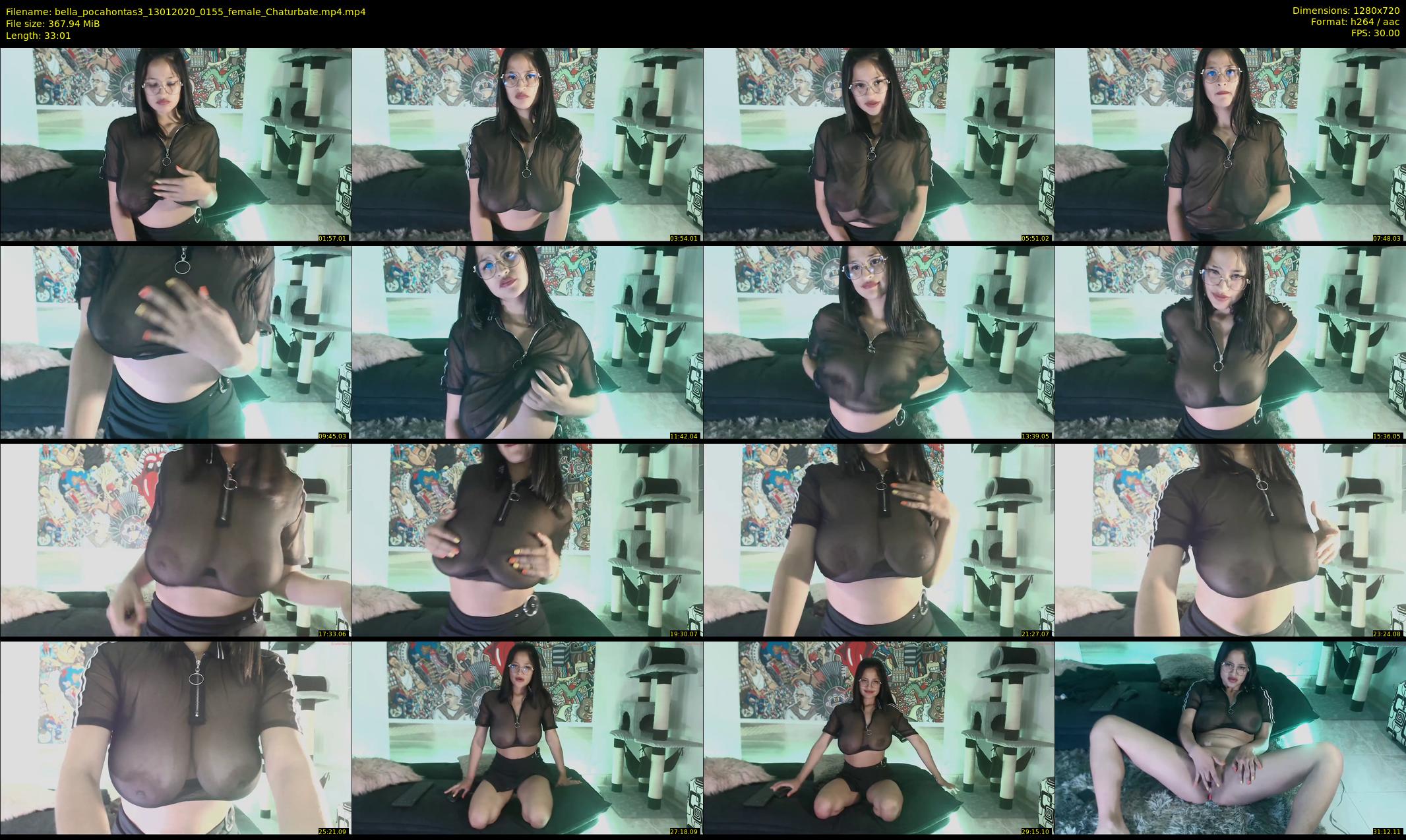 bella_pocahontas3 — 34 minute Chaturbate female cam show recording, 720p, Jan 13, 2020