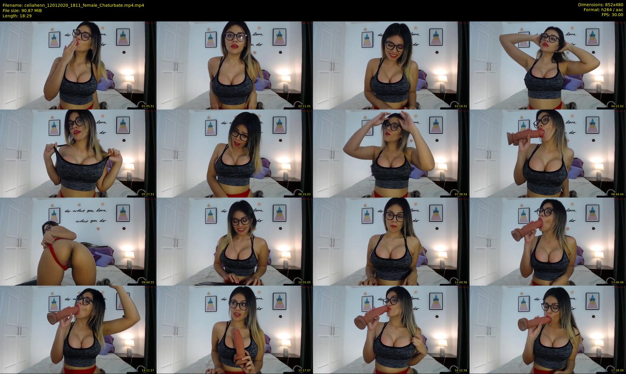 celiahenn — 19 minute Chaturbate female cam show recording, 480p, Jan 12, 2020