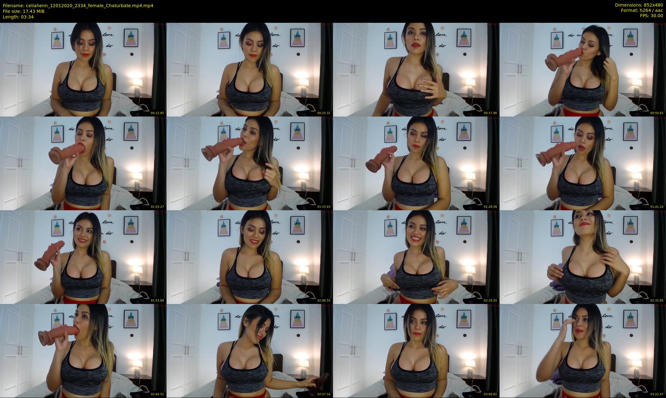 celiahenn — 4 minute Chaturbate female cam show recording, 480p, Jan 12, 2020