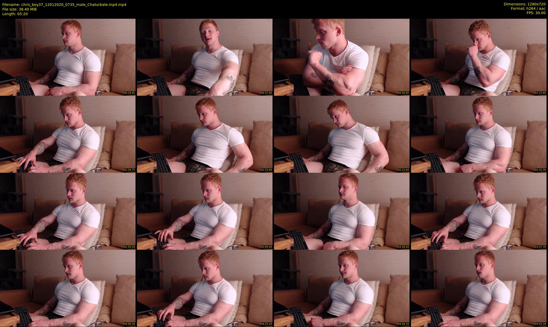 chris_boy37 — 6 minute Chaturbate male cam show recording, 720p, Jan 12, 2020