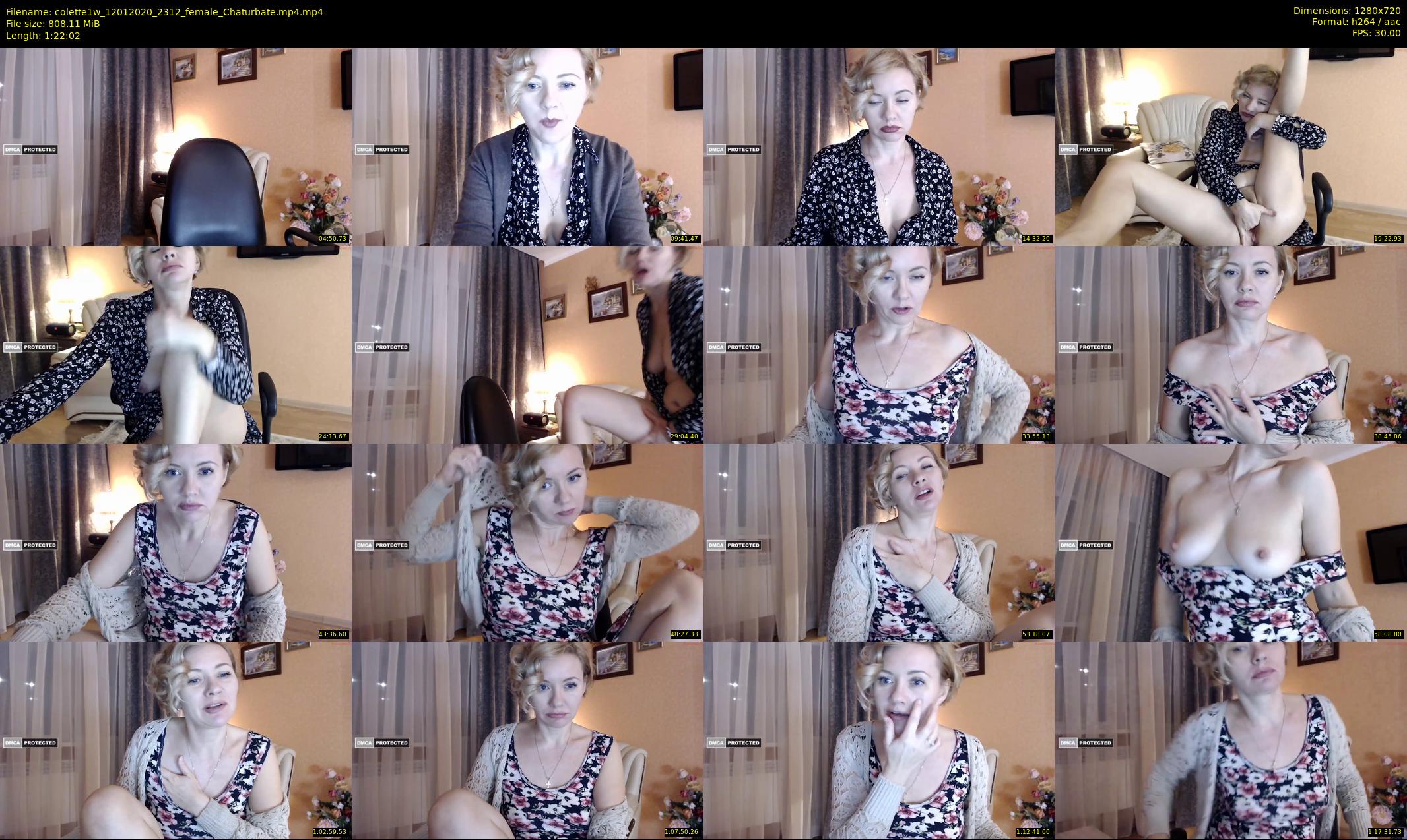 colette1w — 83 minute Chaturbate female cam show recording, 720p, Jan 12, 2020