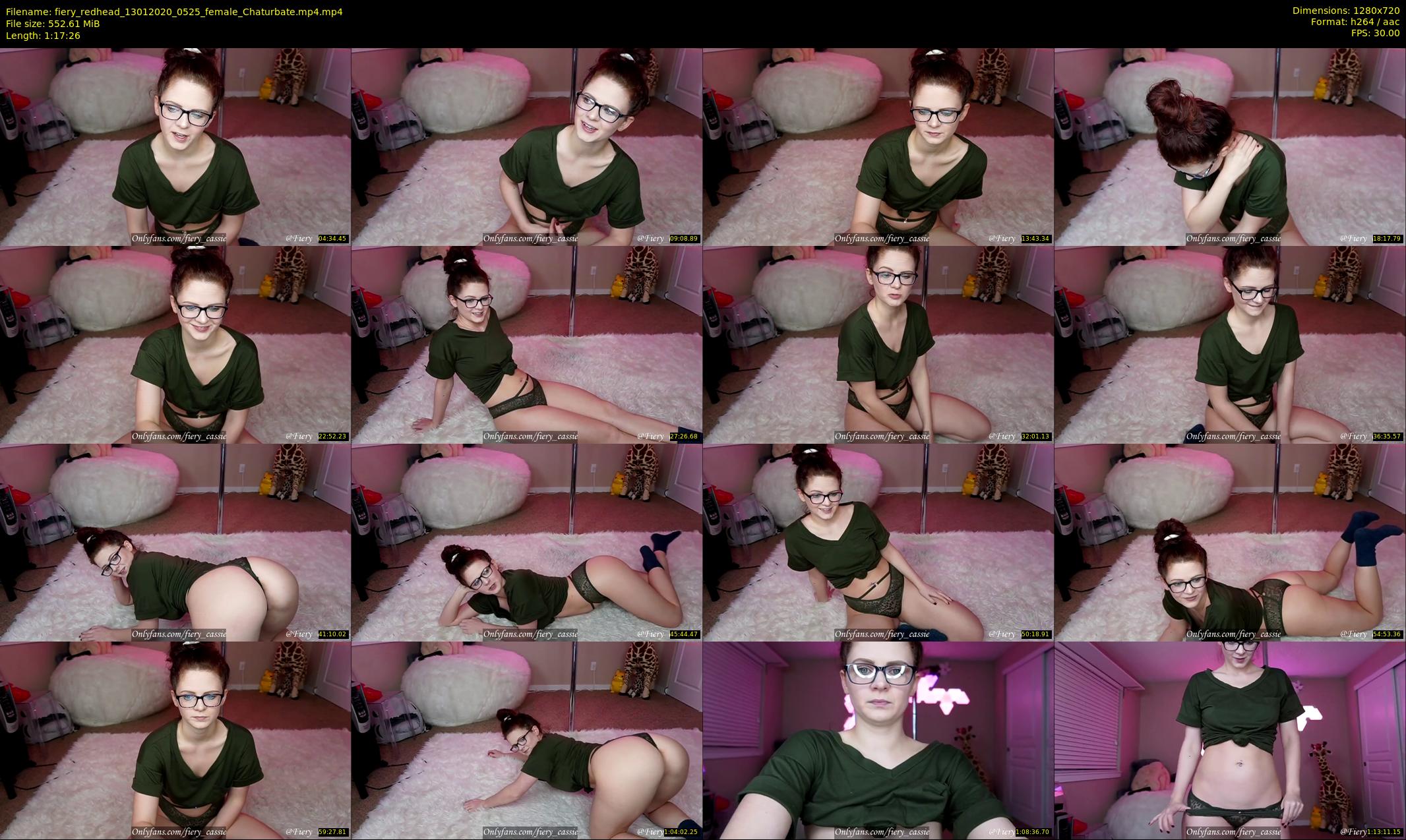 fiery_redhead — 78 minute Chaturbate female cam show recording, 720p, Jan 13, 2020