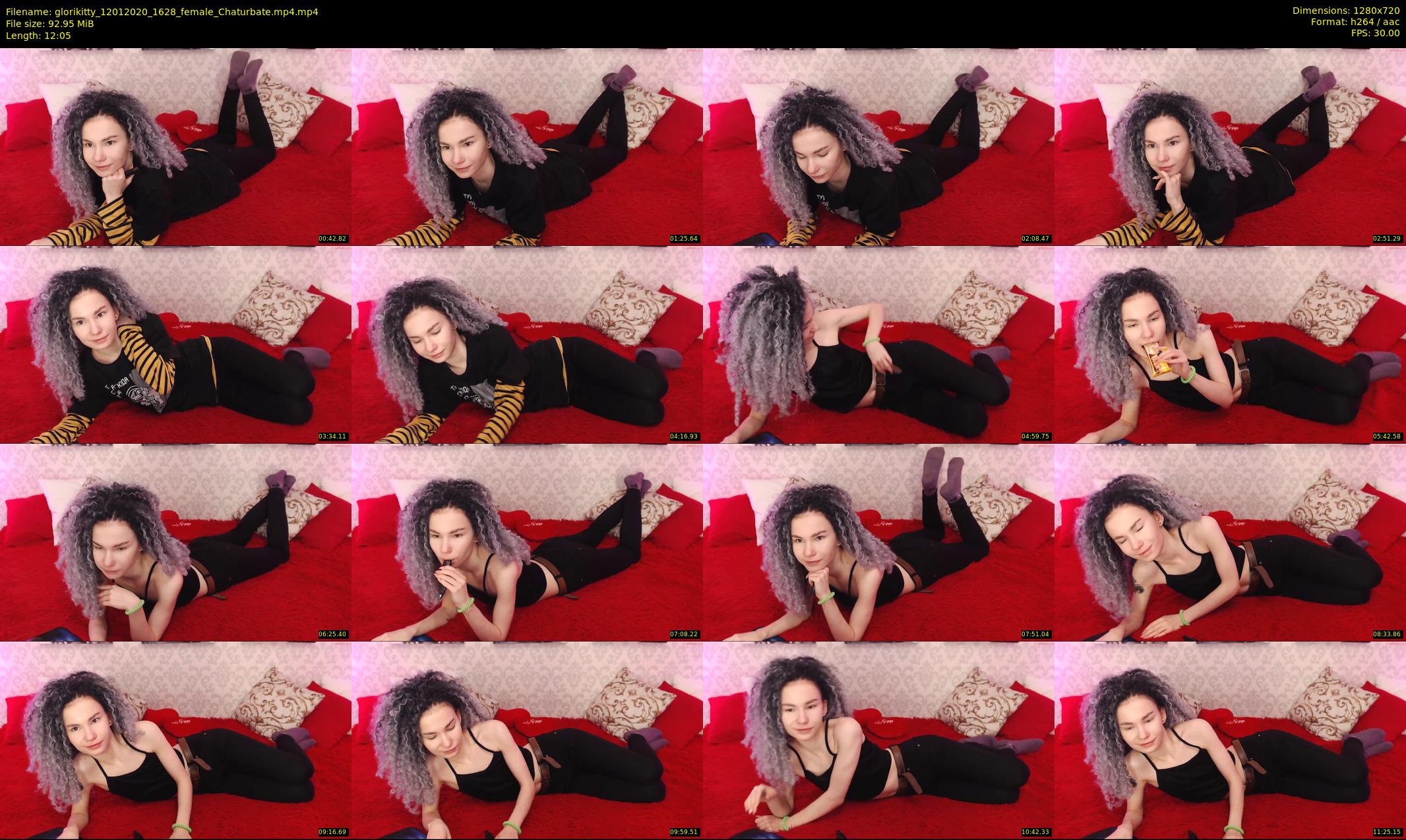glorikitty — 13 minute Chaturbate female cam show recording, 720p, Jan 12, 2020