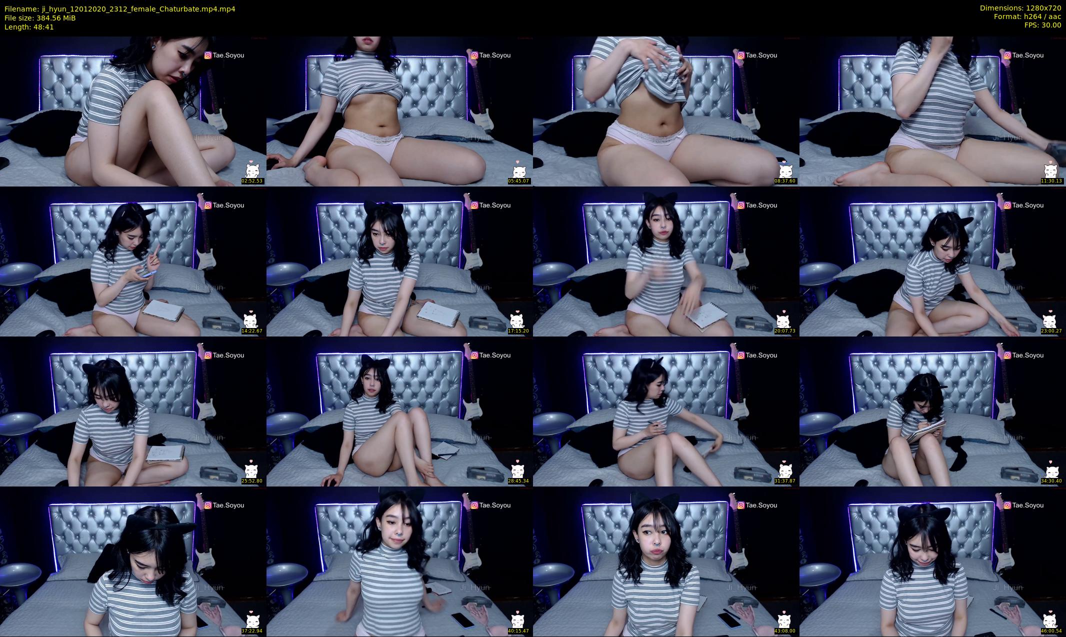 ji_hyun — 49 minute Chaturbate female cam show recording, 720p, Jan 12, 2020