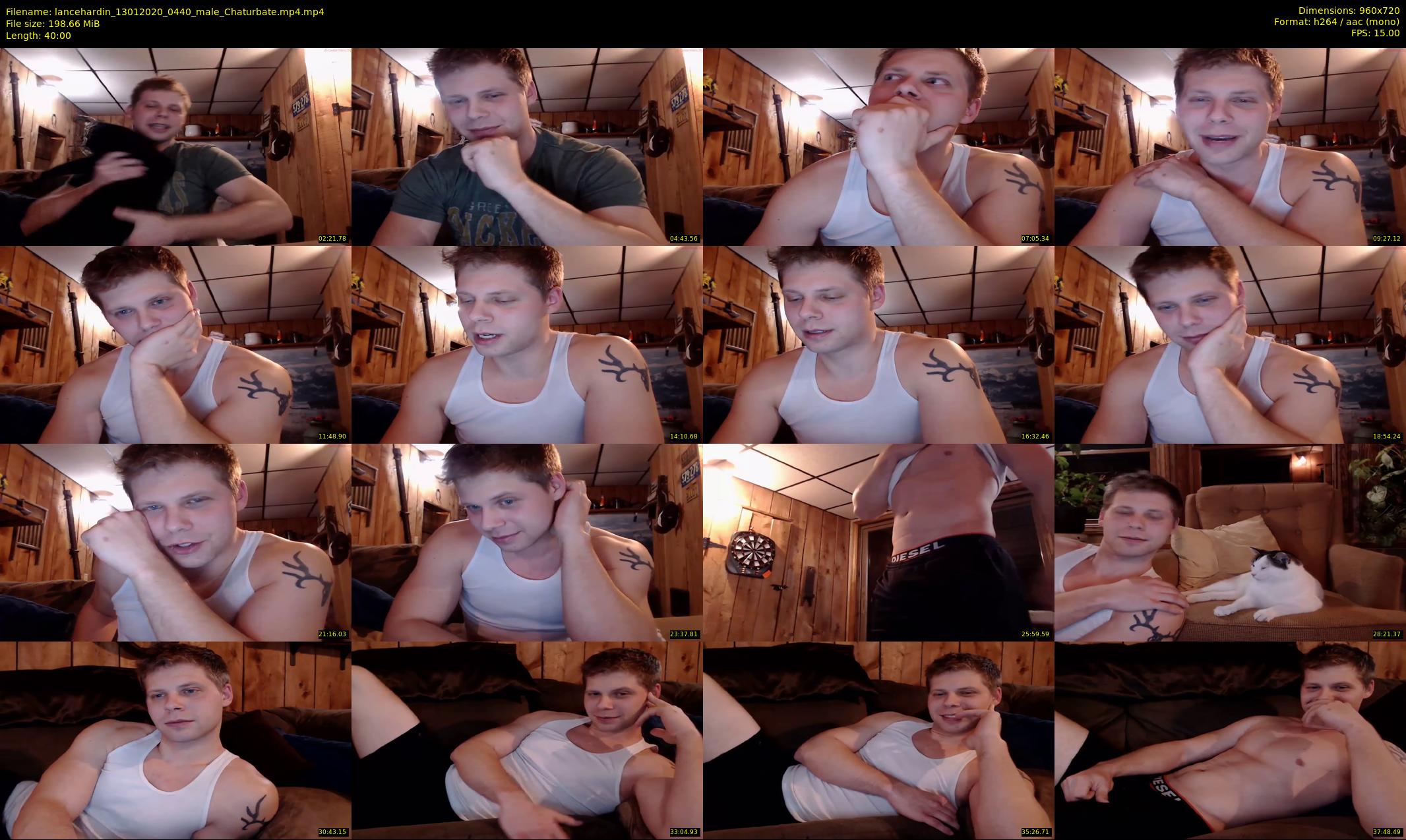 lancehardin — 40 minute Chaturbate male cam show recording, 720p, Jan 13, 2020