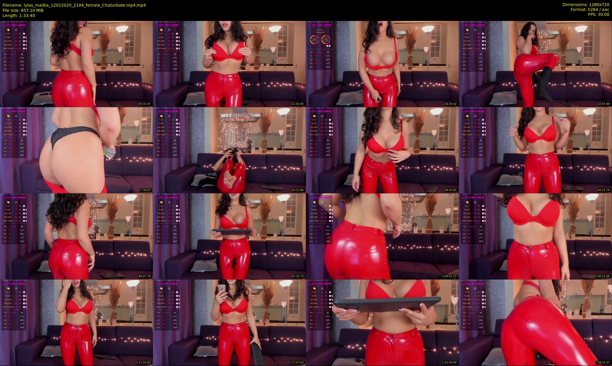 lylas_malika — 94 minute Chaturbate female cam show recording, 720p, Jan 12, 2020