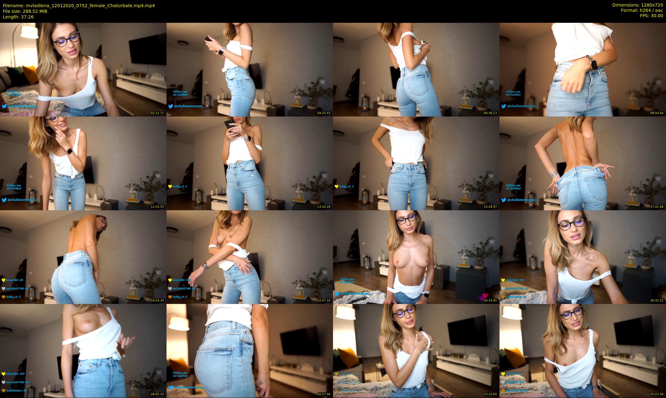 mvladlena — 38 minute Chaturbate female cam show recording, 720p, Jan 12, 2020