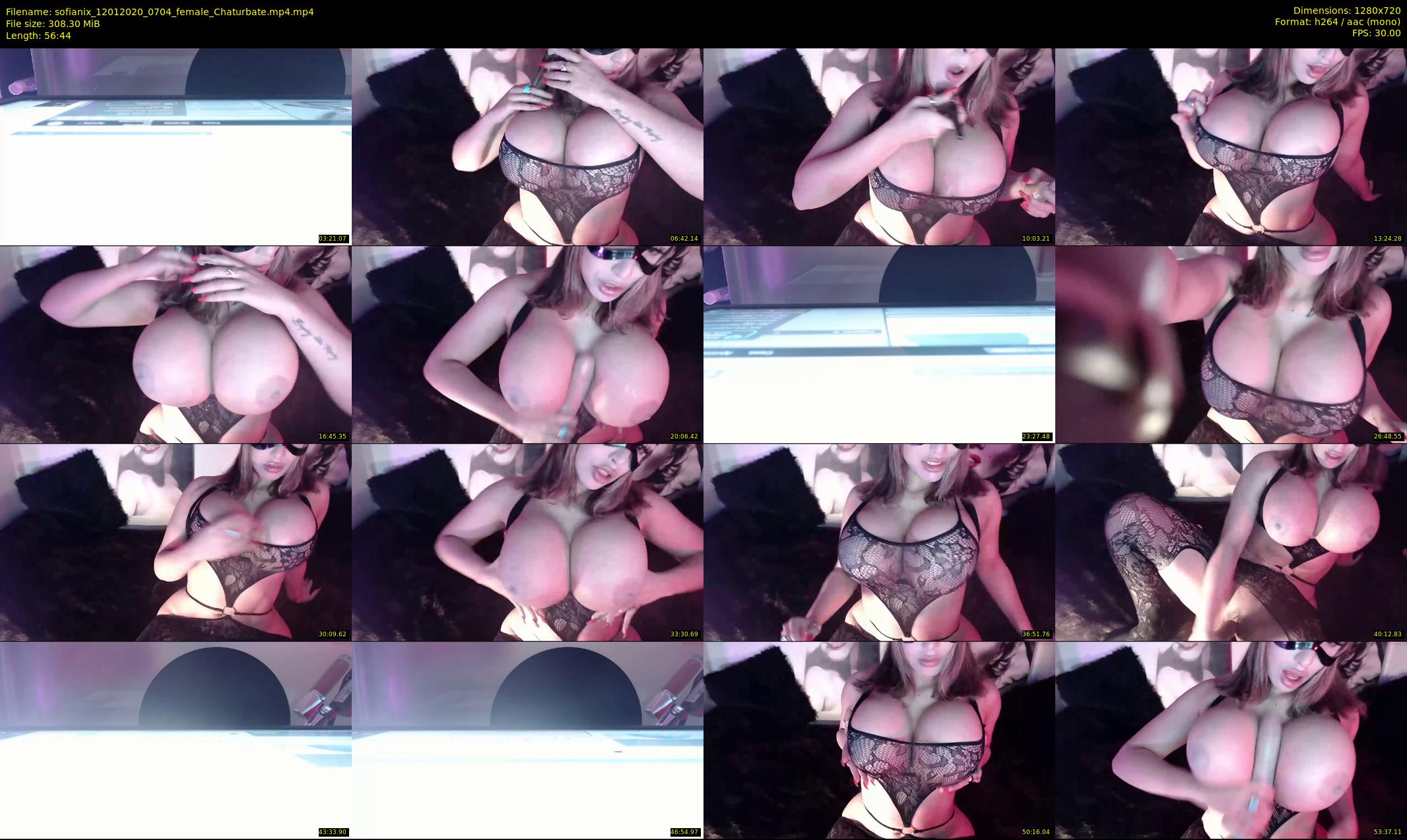 sofianix — 57 minute Chaturbate female cam show recording, 720p, Jan 12, 2020