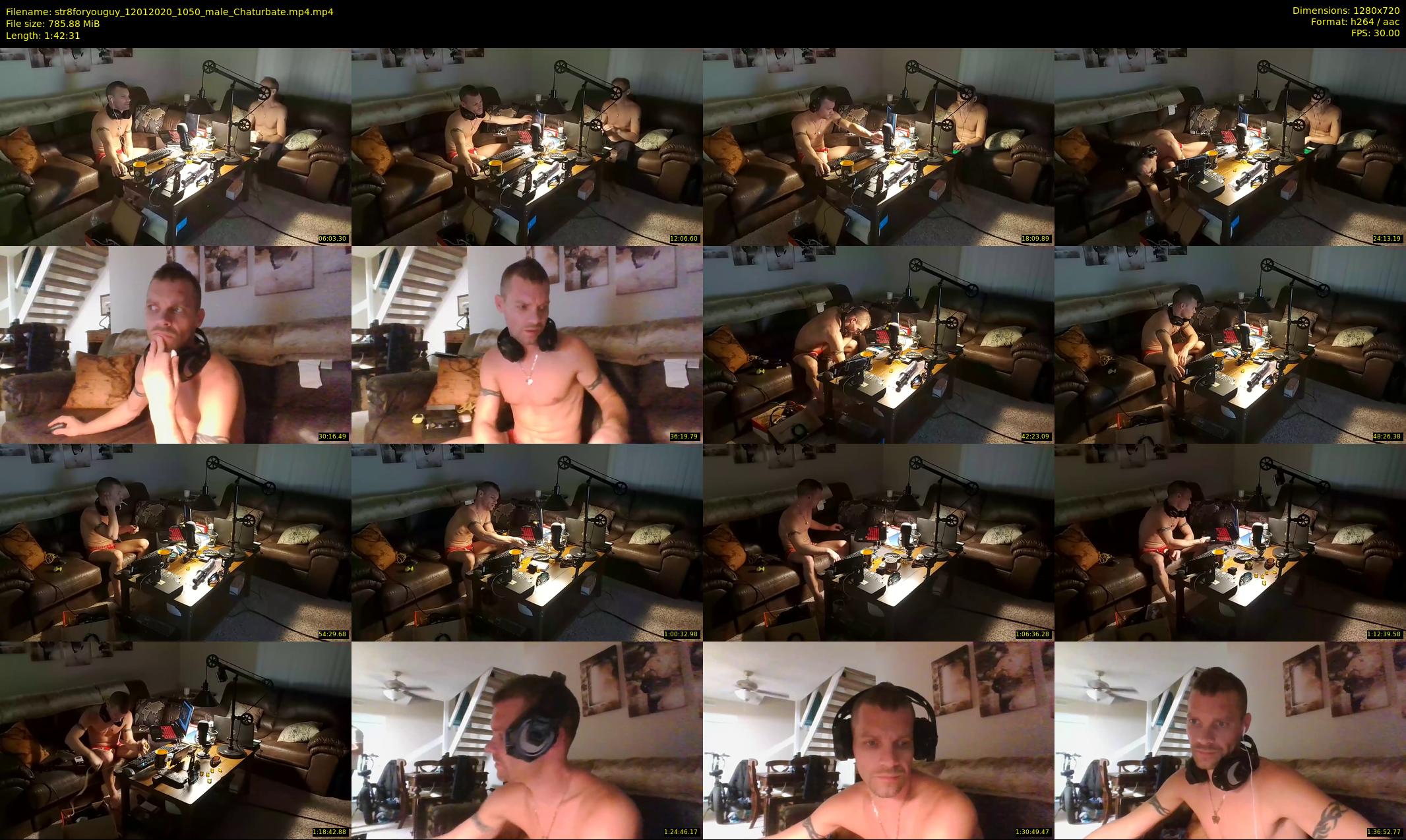 str8foryouguy — 103 minute Chaturbate male cam show recording, 720p, Jan 12, 2020