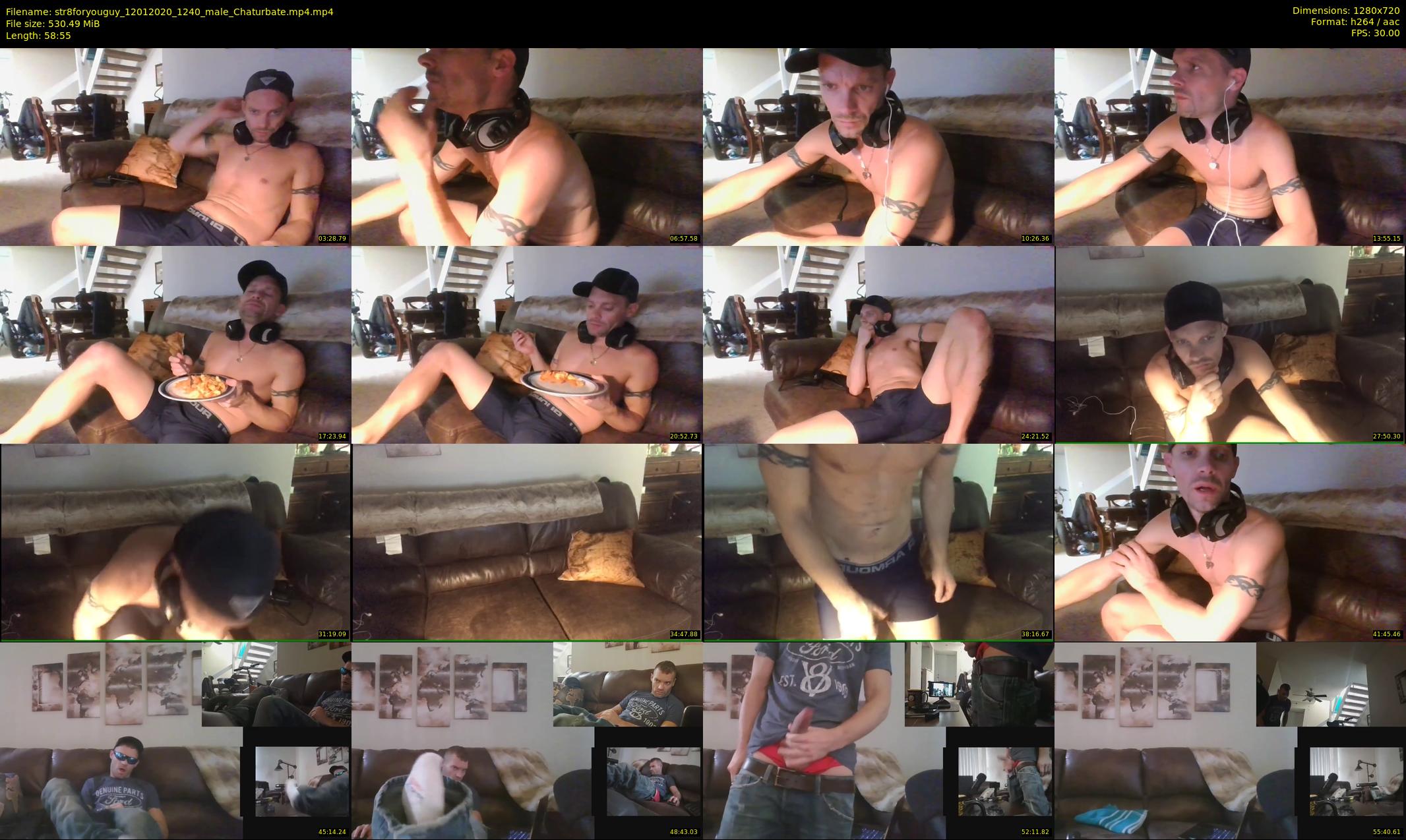 str8foryouguy — 59 minute Chaturbate male cam show recording, 720p, Jan 12, 2020
