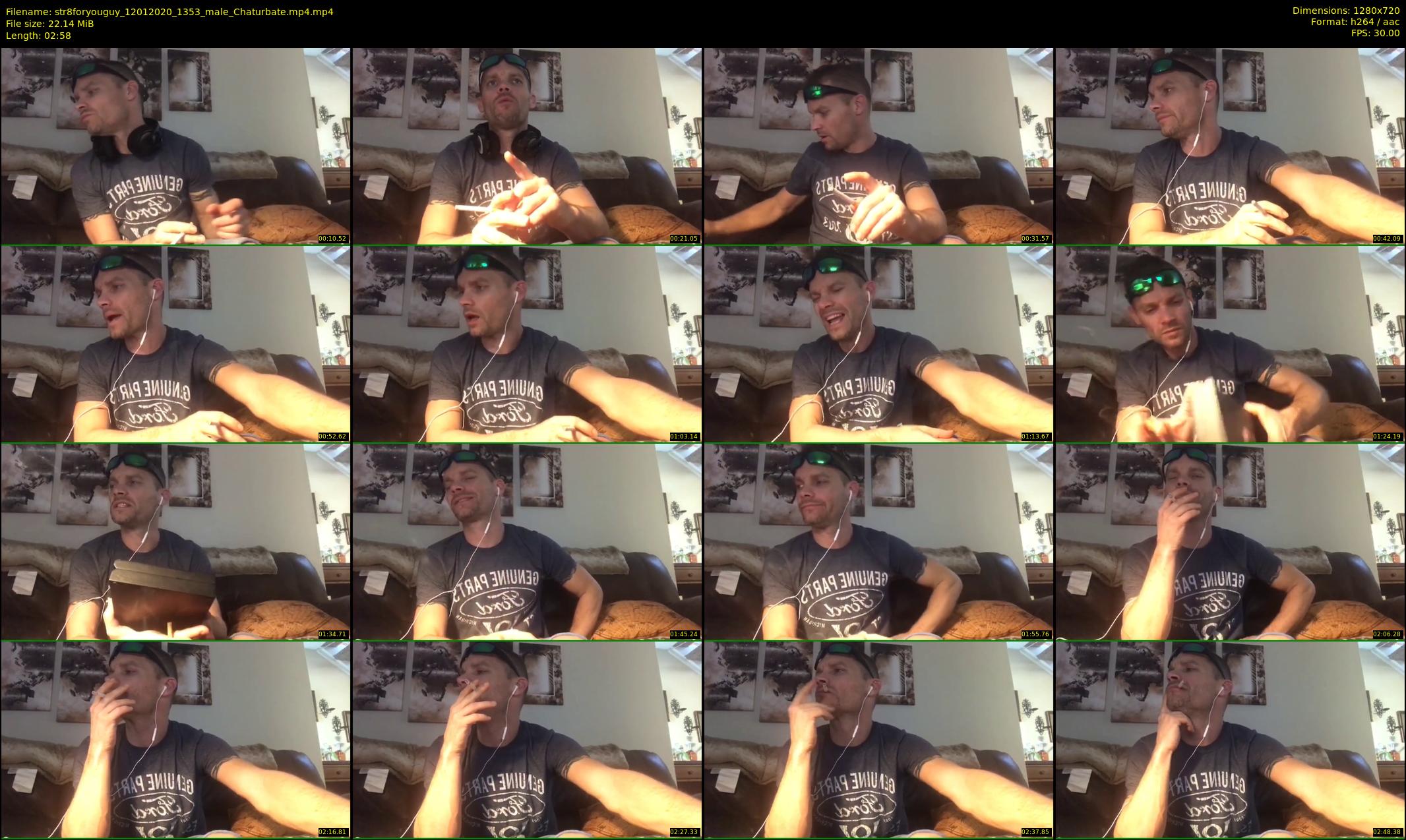 str8foryouguy — 3 minute Chaturbate male cam show recording, 720p, Jan 12, 2020
