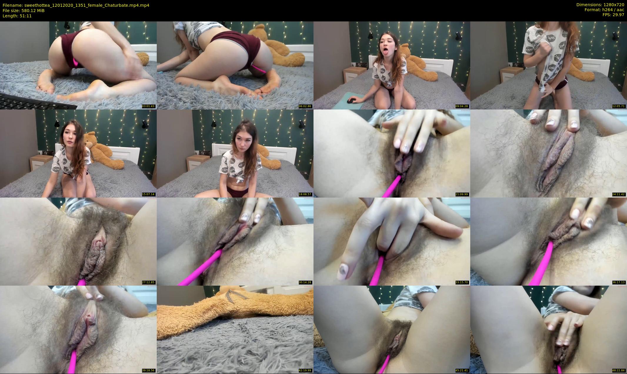 sweethottea — 52 minute Chaturbate female cam show recording, 720p, Jan 12, 2020