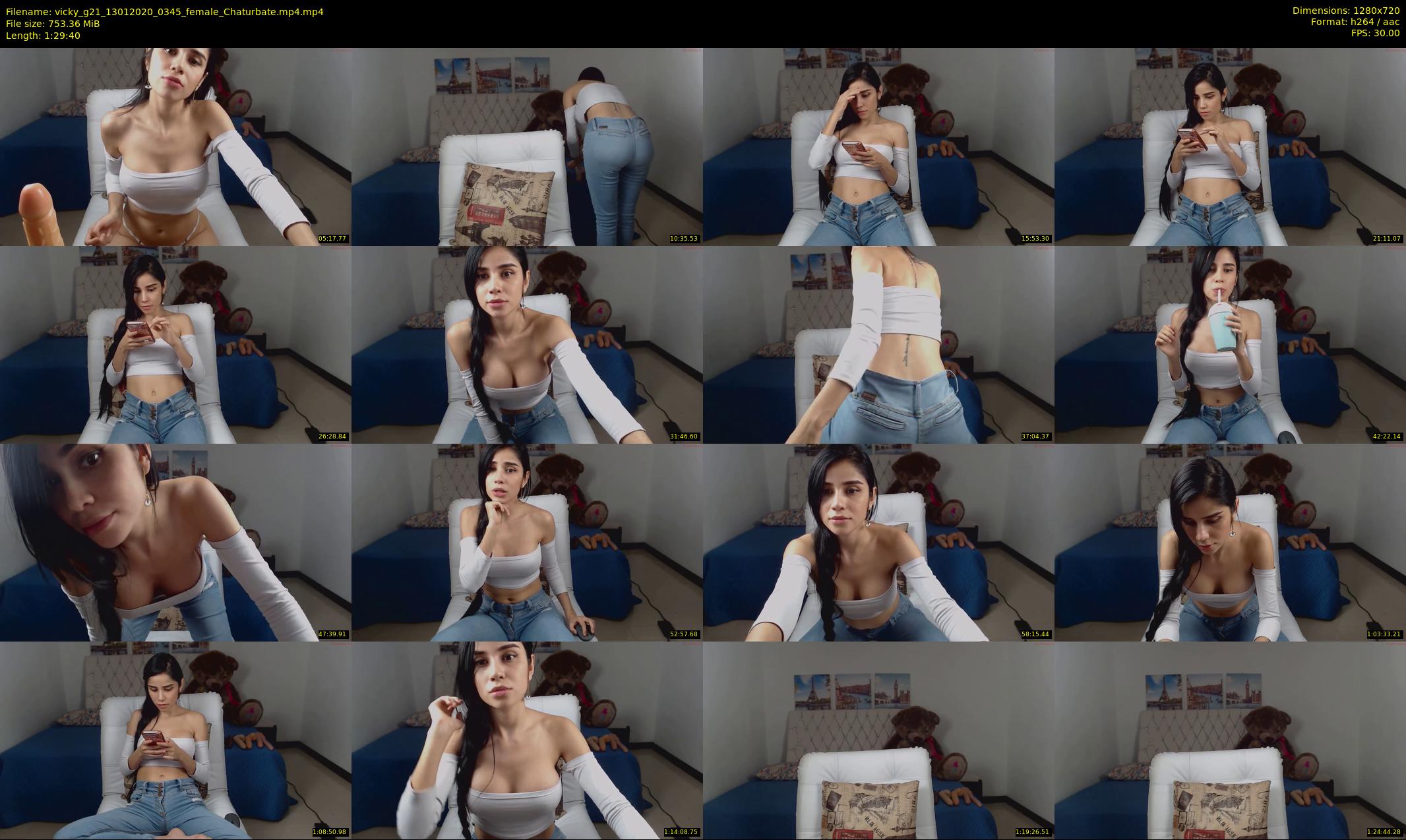vicky_g21 — 90 minute Chaturbate female cam show recording, 720p, Jan 13, 2020