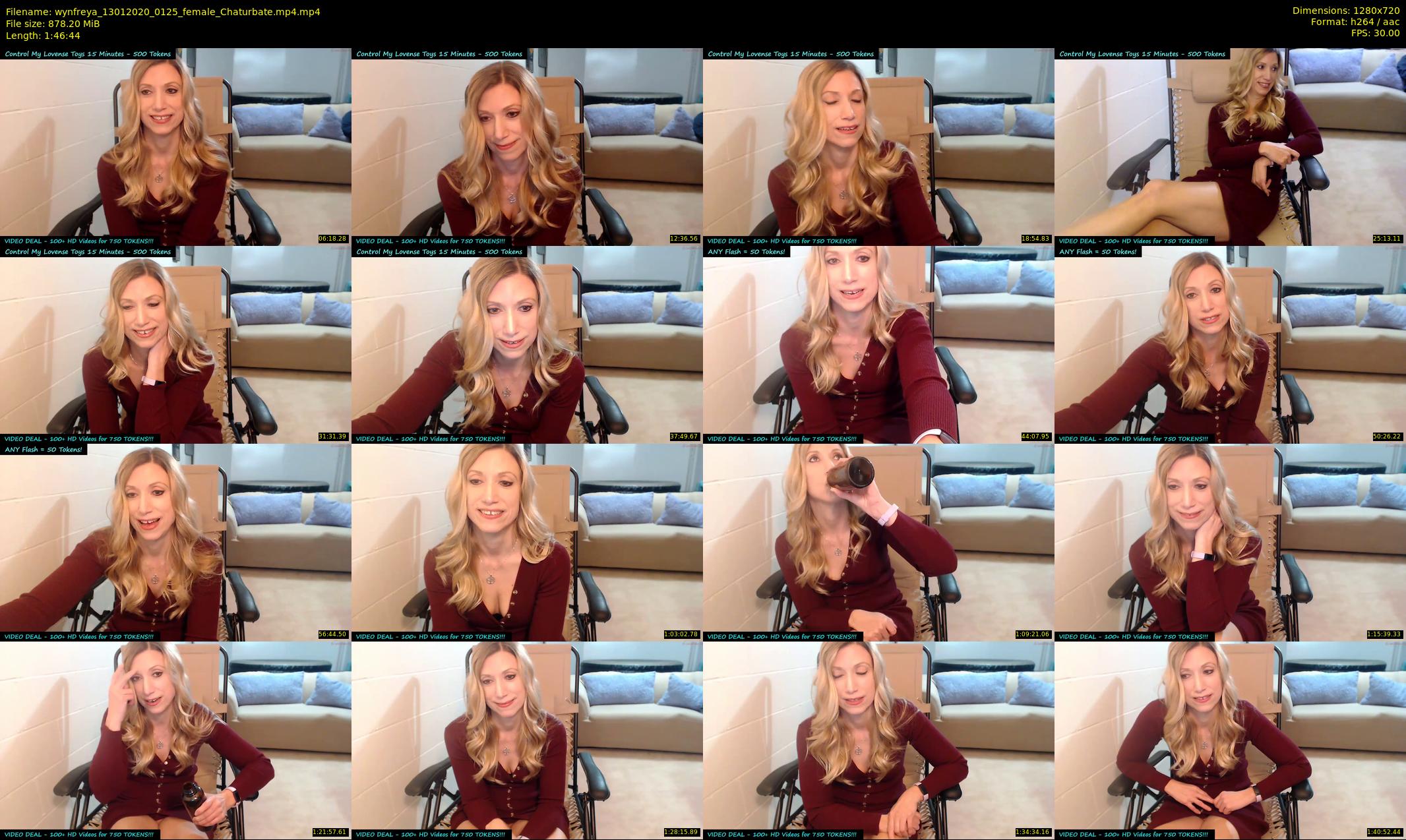 wynfreya — 107 minute Chaturbate female cam show recording, 720p, Jan 13, 2020