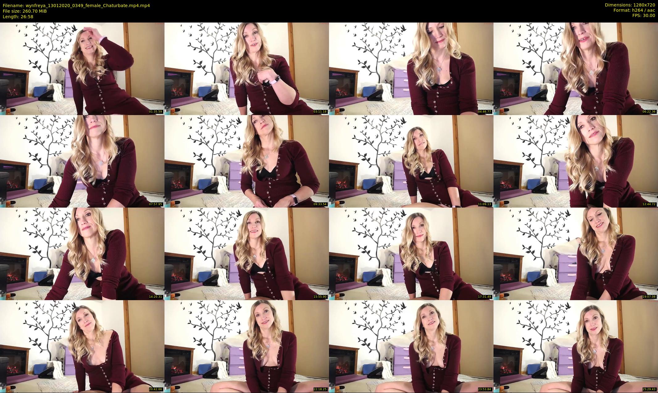 wynfreya — 27 minute Chaturbate female cam show recording, 720p, Jan 13, 2020